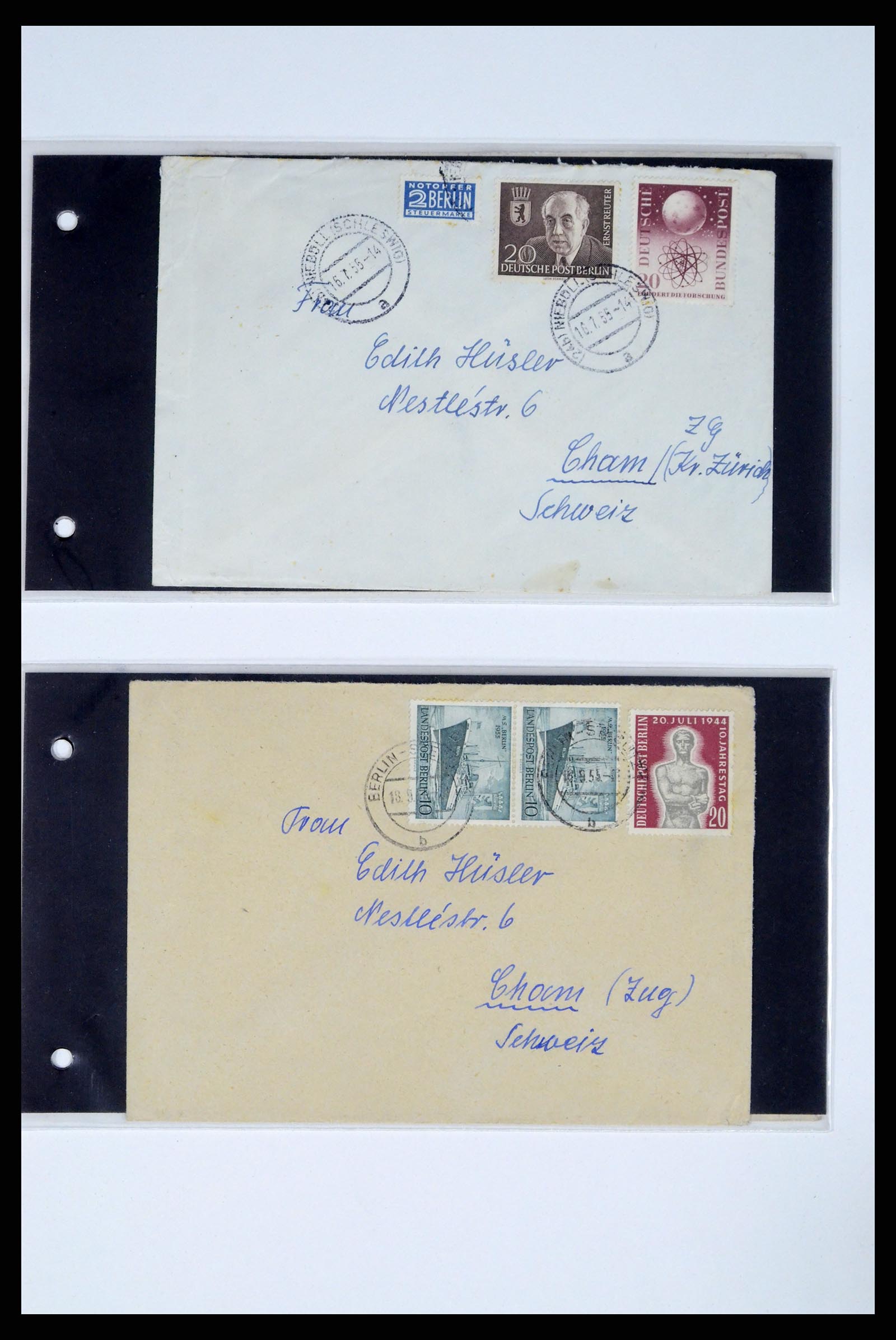 37104 035 - Postzegelverzameling 37104 Duitsland brieven 1900-1960.