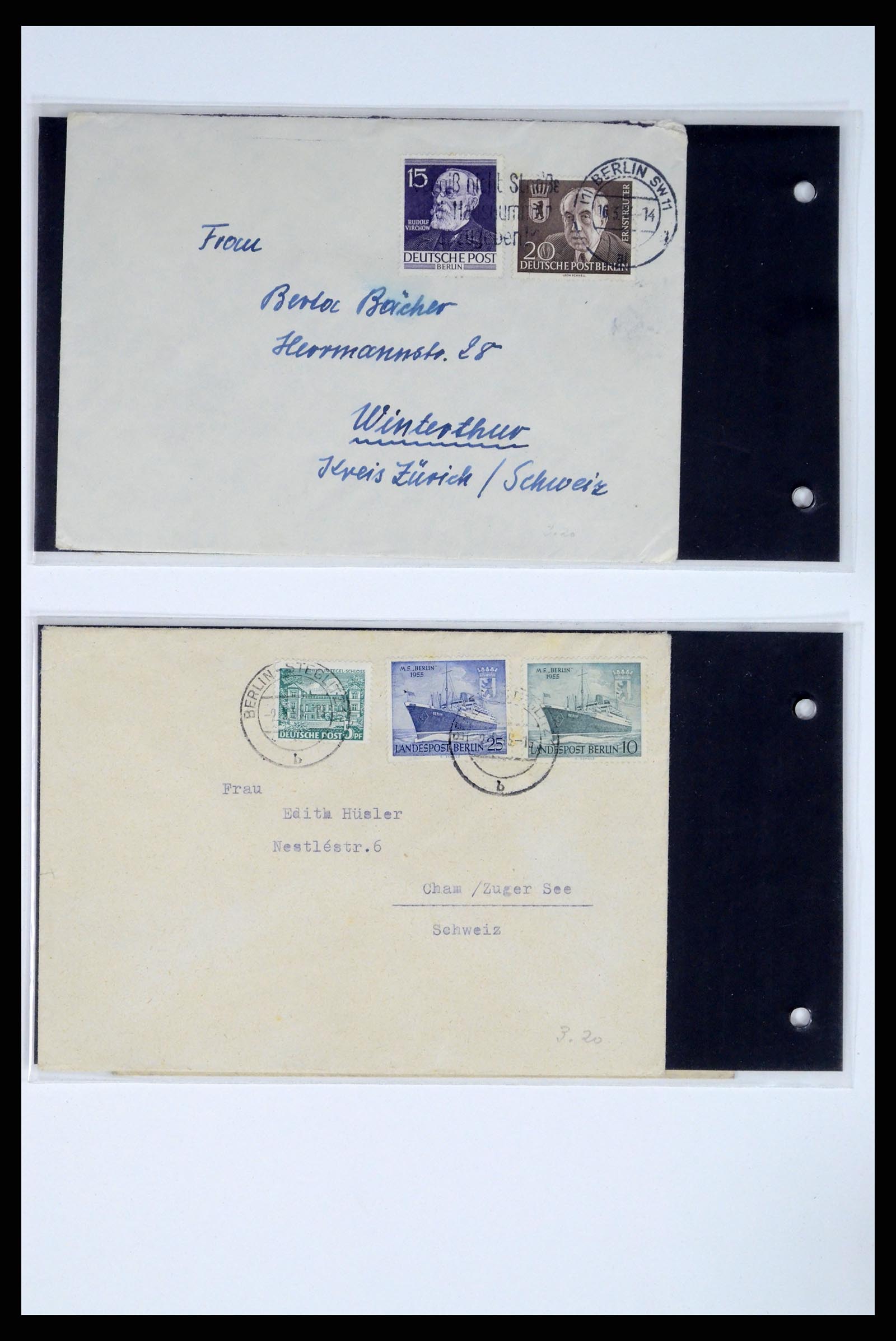 37104 036 - Postzegelverzameling 37104 Duitsland brieven 1900-1960.