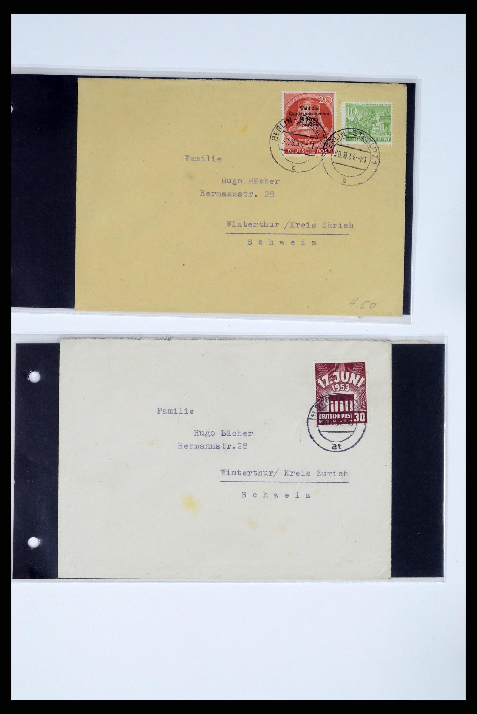 37104 037 - Postzegelverzameling 37104 Duitsland brieven 1900-1960.