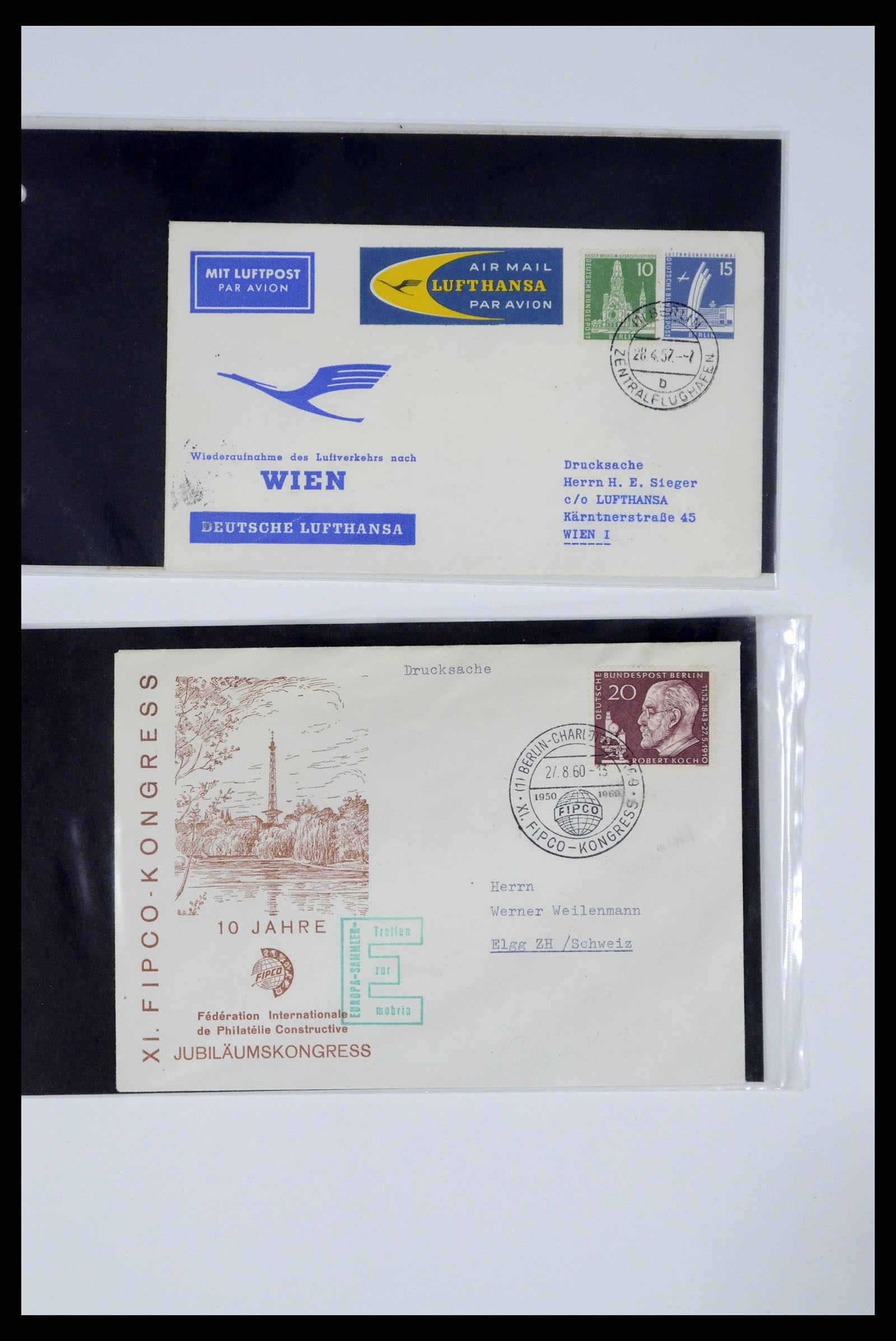37104 039 - Postzegelverzameling 37104 Duitsland brieven 1900-1960.