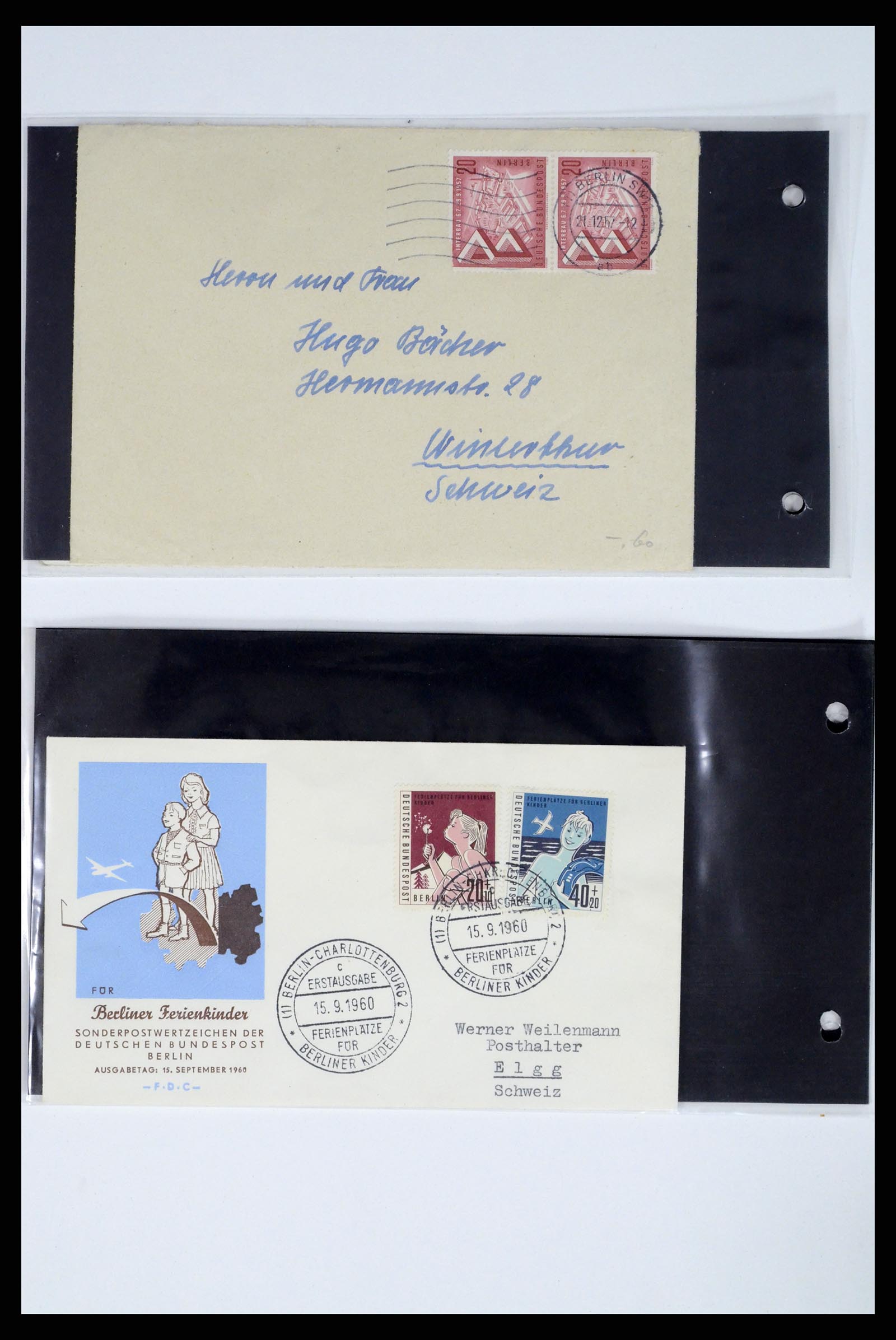 37104 040 - Postzegelverzameling 37104 Duitsland brieven 1900-1960.