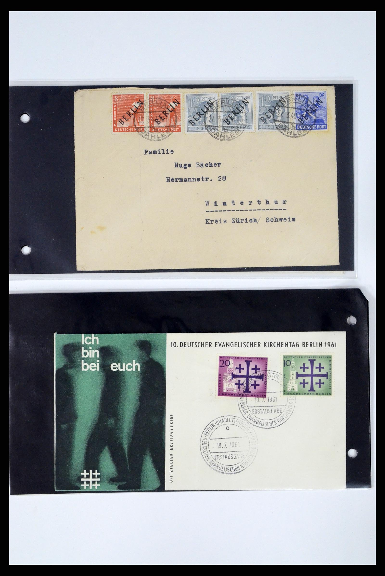 37104 042 - Postzegelverzameling 37104 Duitsland brieven 1900-1960.