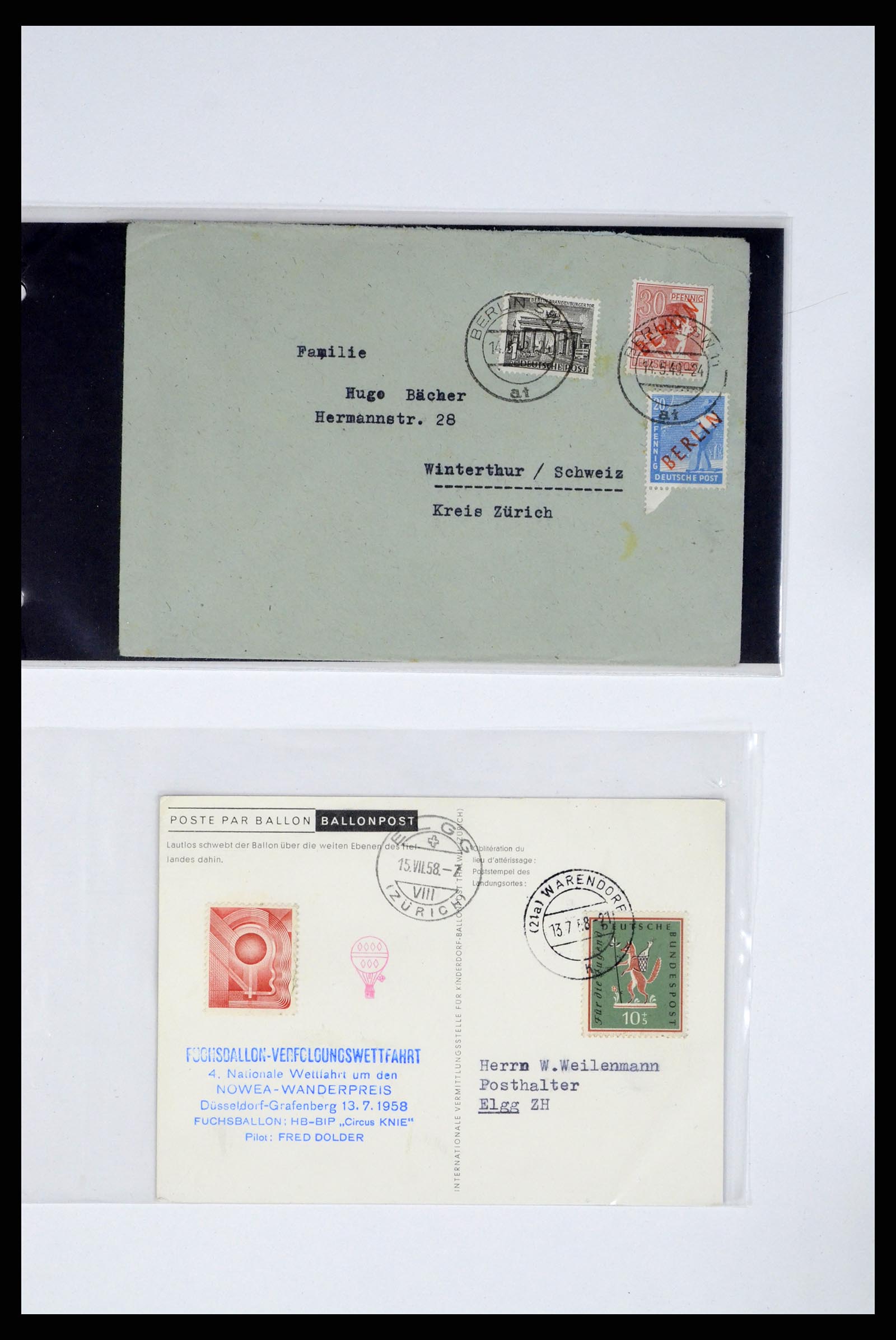 37104 046 - Postzegelverzameling 37104 Duitsland brieven 1900-1960.