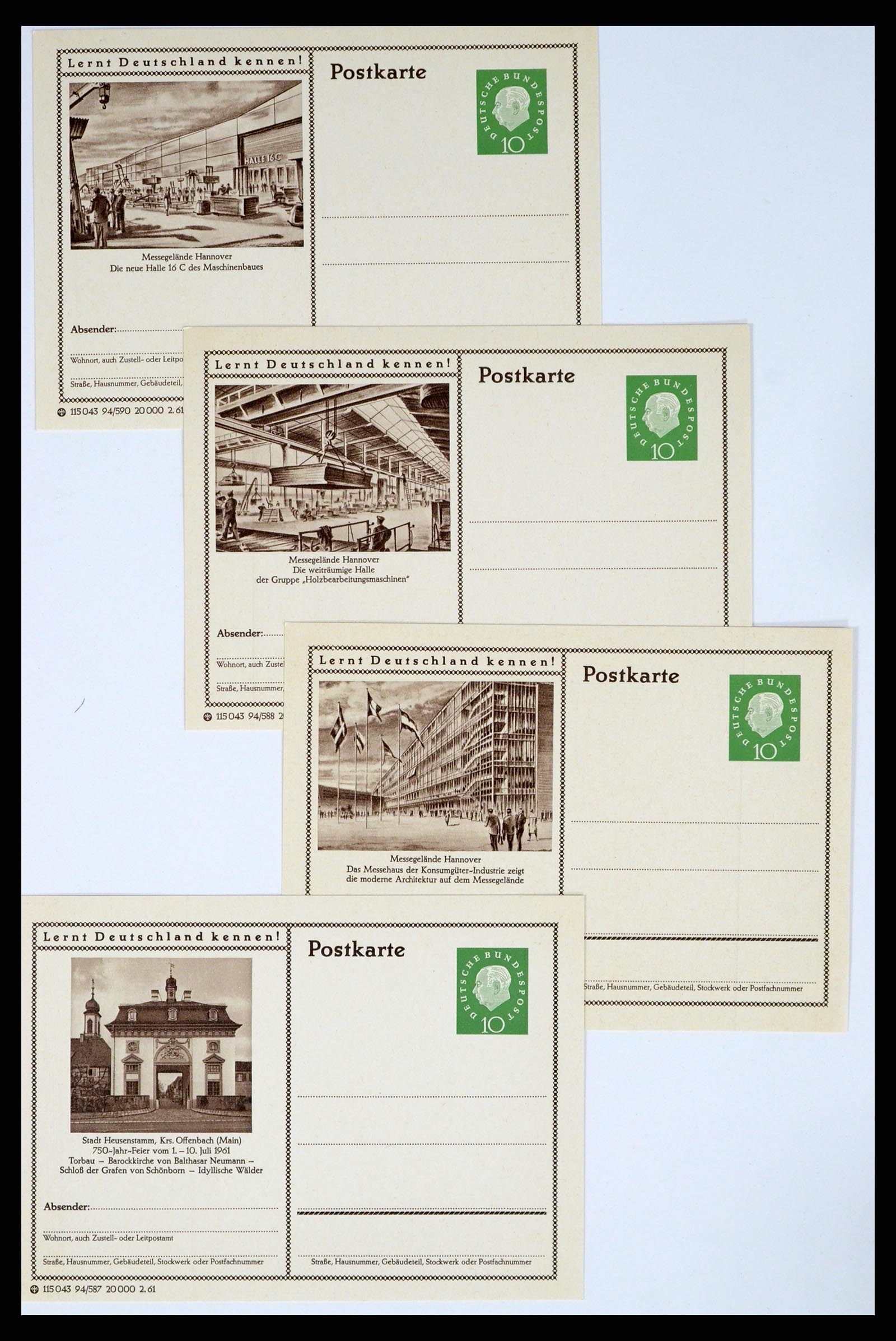 37104 054 - Postzegelverzameling 37104 Duitsland brieven 1900-1960.