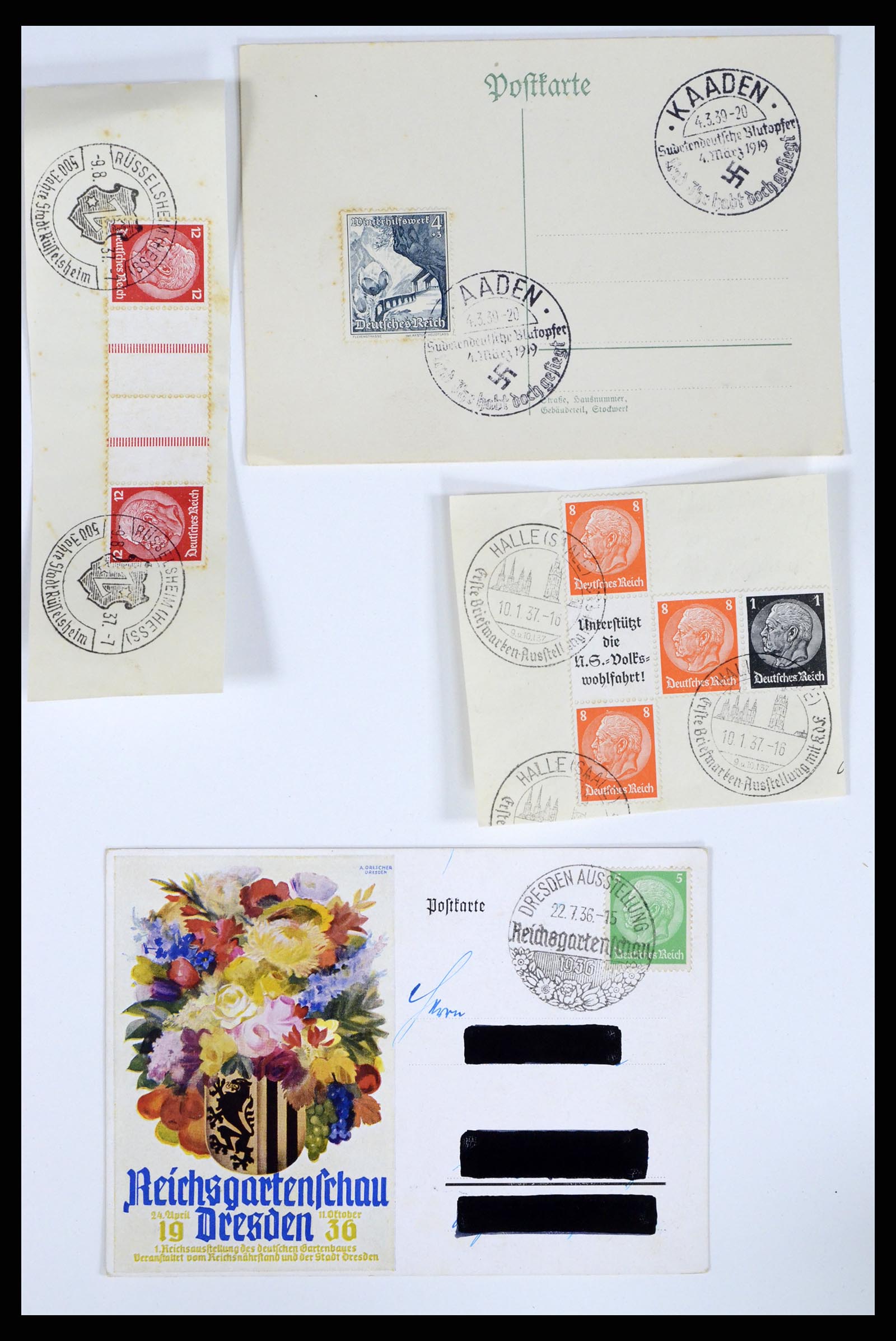 37104 101 - Postzegelverzameling 37104 Duitsland brieven 1900-1960.