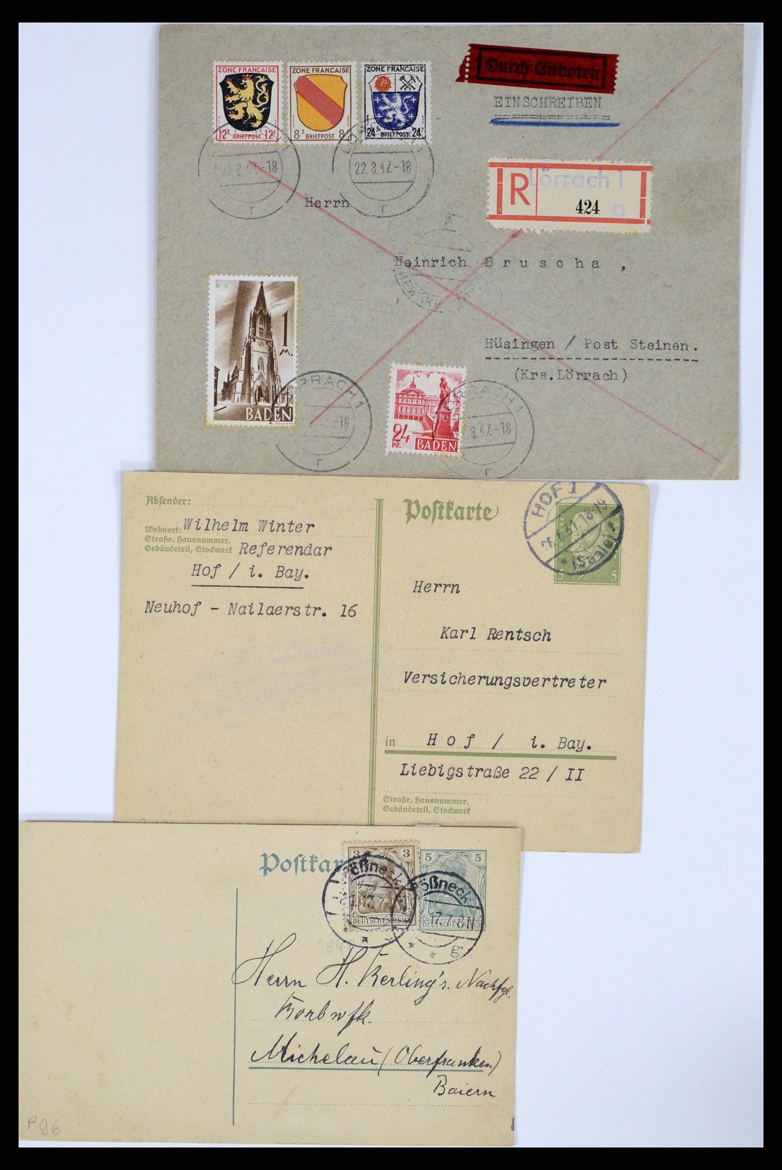 37104 104 - Postzegelverzameling 37104 Duitsland brieven 1900-1960.