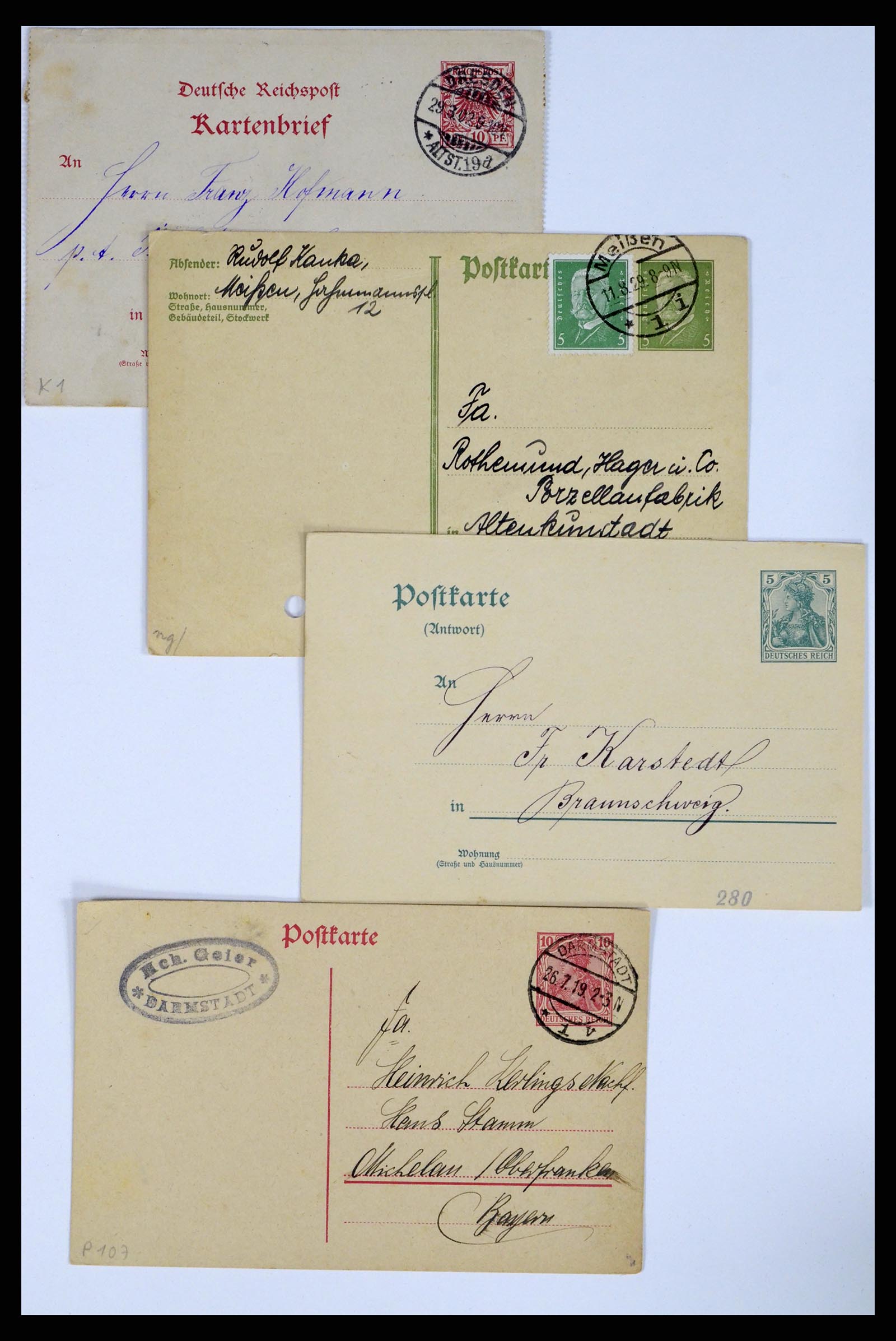 37104 105 - Postzegelverzameling 37104 Duitsland brieven 1900-1960.