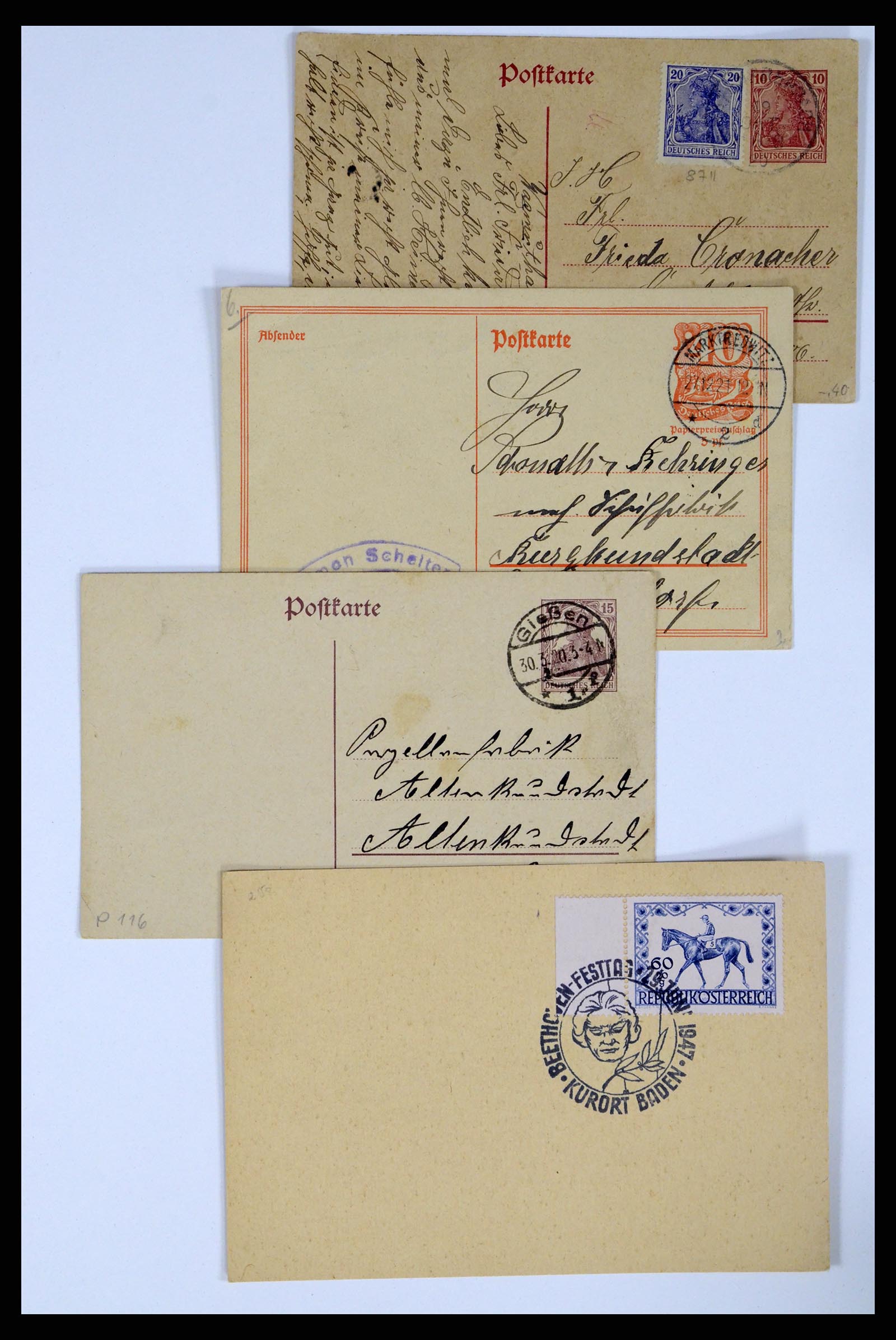 37104 107 - Postzegelverzameling 37104 Duitsland brieven 1900-1960.