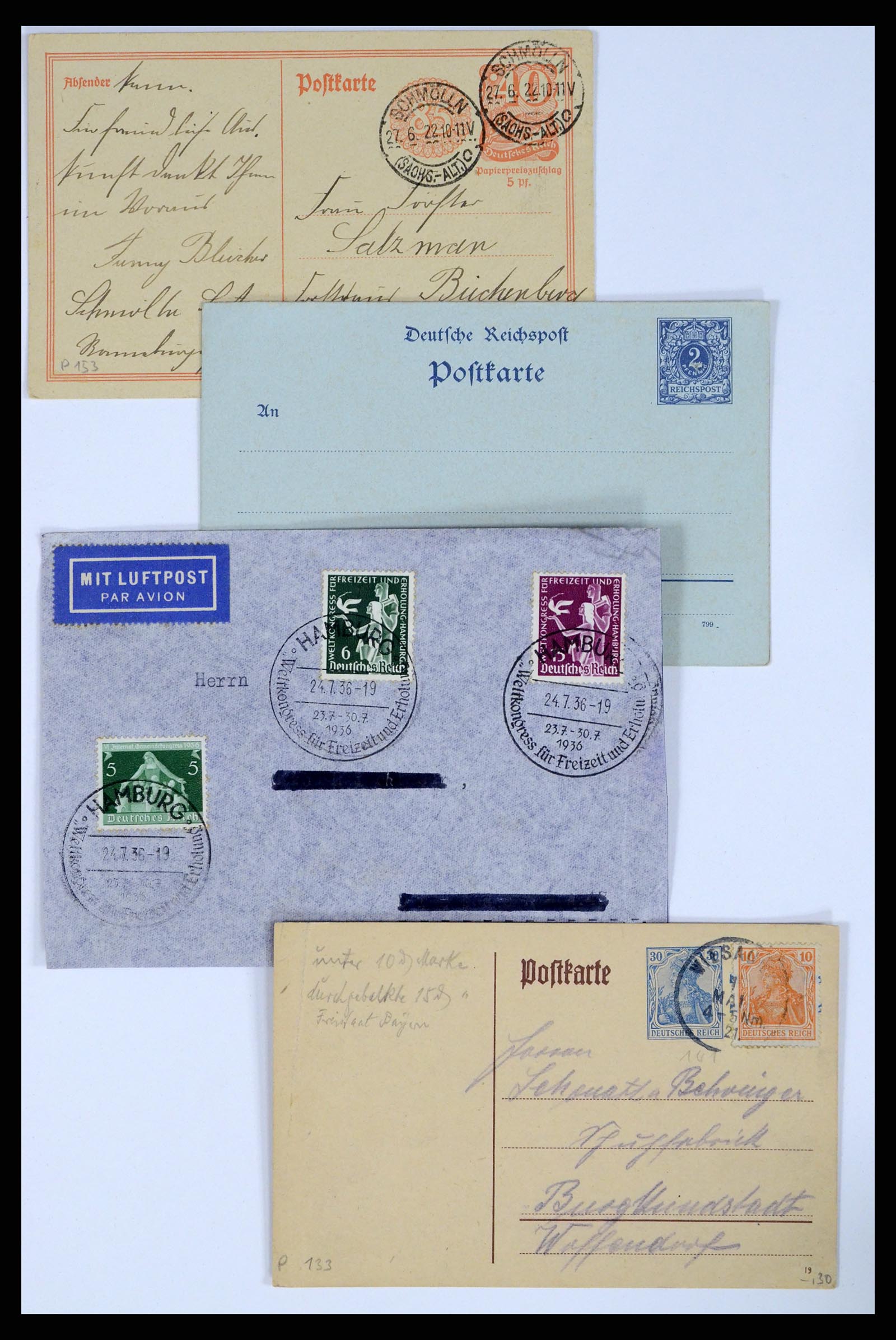 37104 108 - Postzegelverzameling 37104 Duitsland brieven 1900-1960.