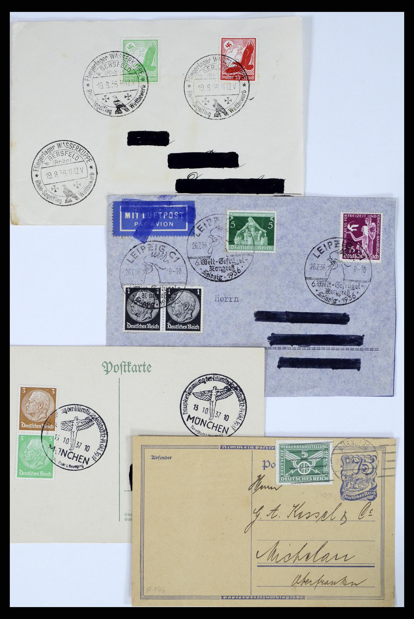 37104 109 - Postzegelverzameling 37104 Duitsland brieven 1900-1960.