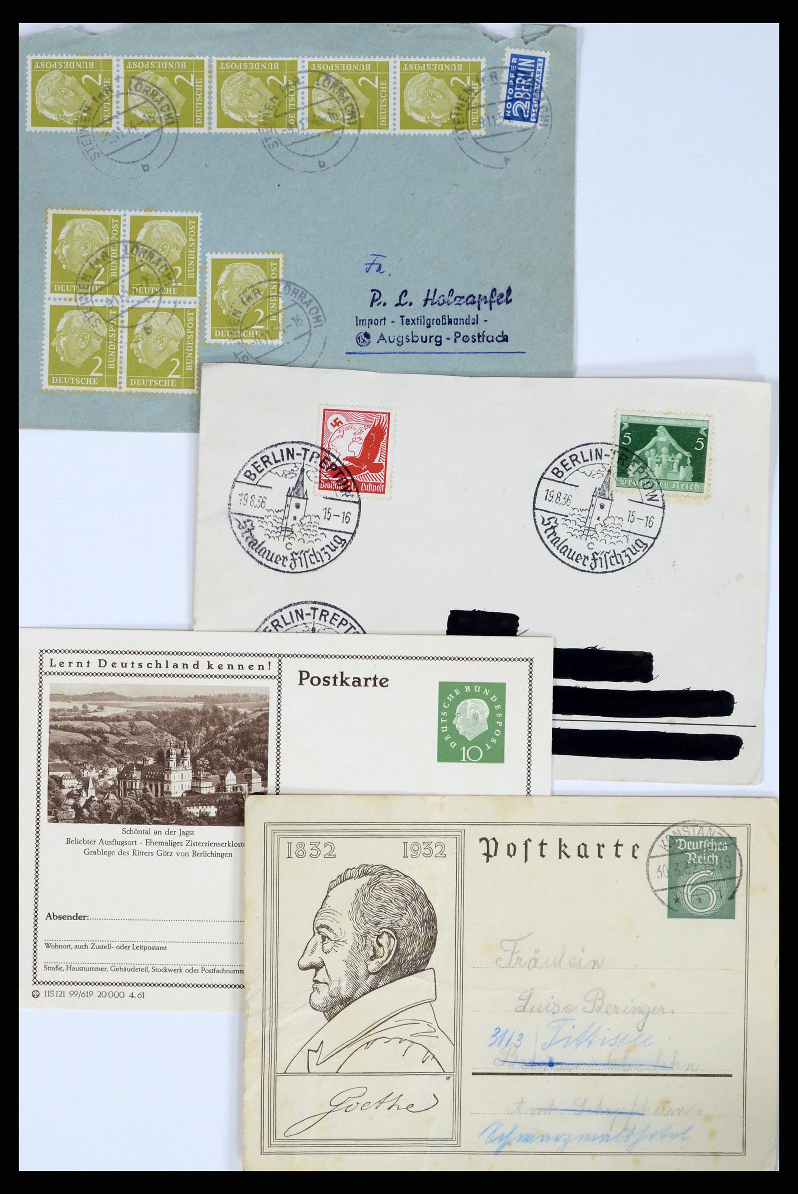 37104 111 - Postzegelverzameling 37104 Duitsland brieven 1900-1960.