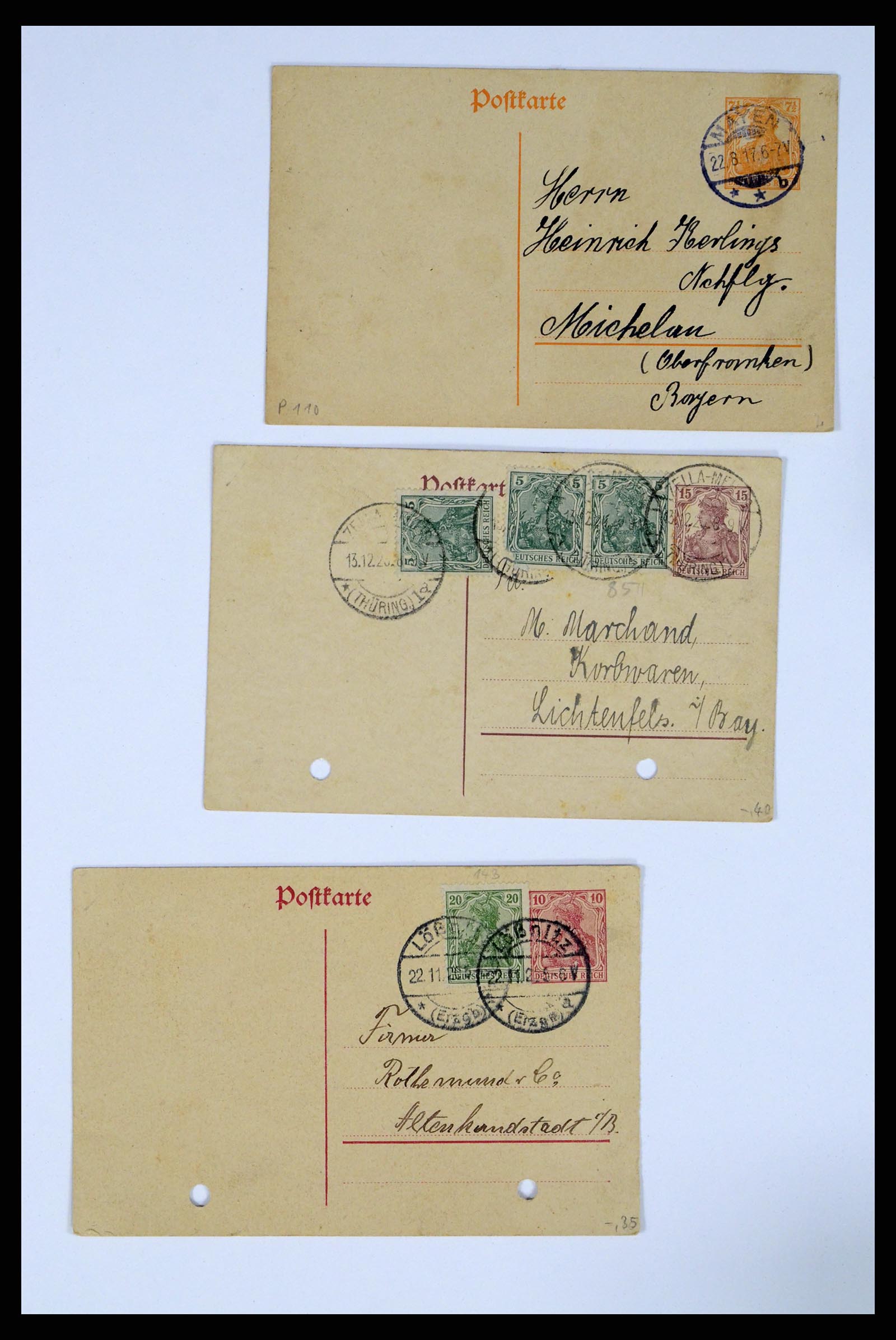37104 115 - Postzegelverzameling 37104 Duitsland brieven 1900-1960.