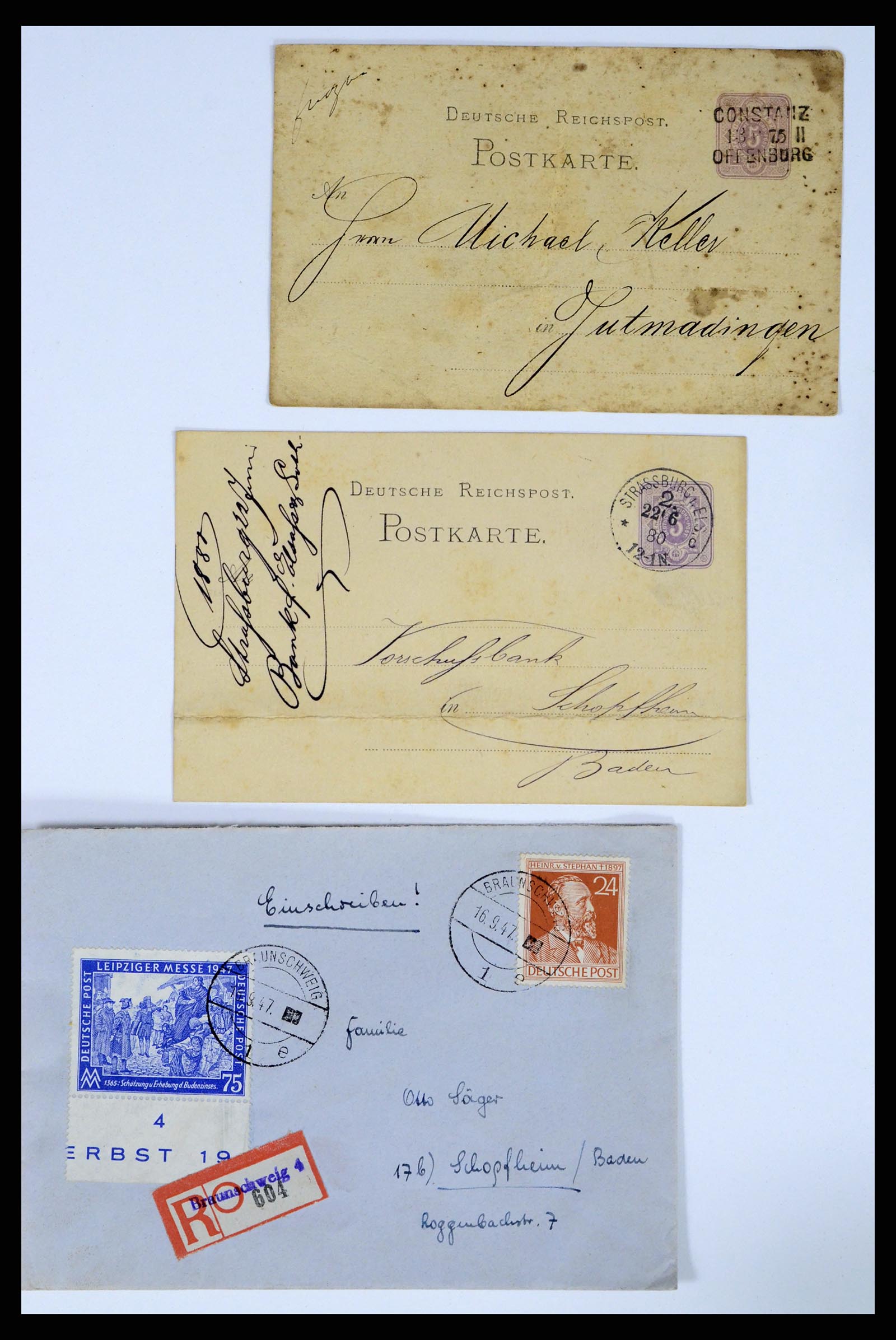 37104 118 - Postzegelverzameling 37104 Duitsland brieven 1900-1960.