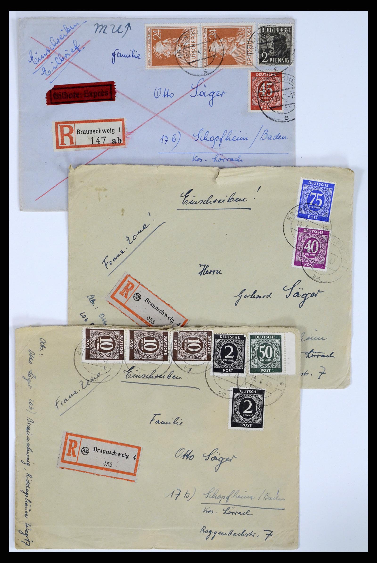 37104 119 - Postzegelverzameling 37104 Duitsland brieven 1900-1960.