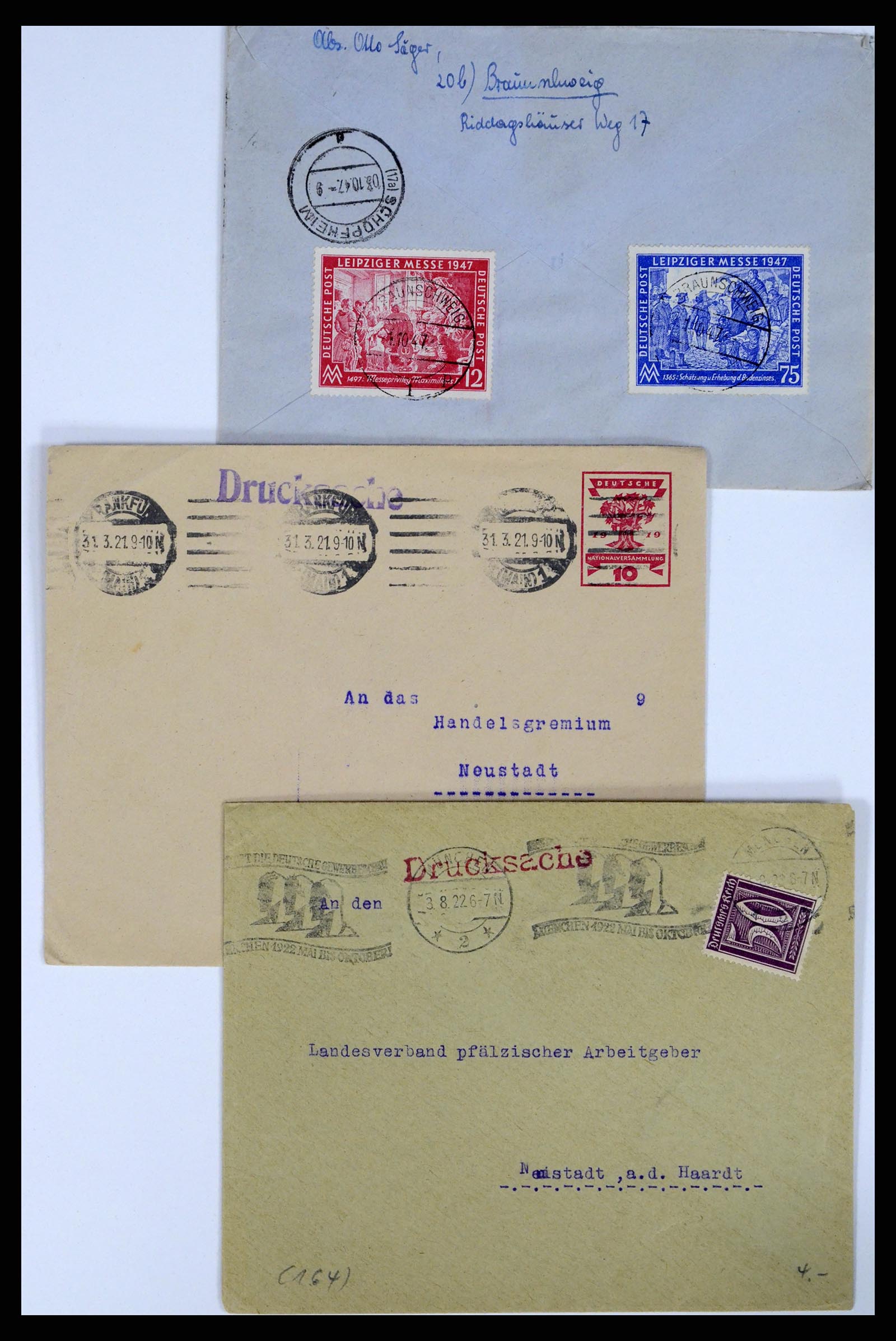 37104 120 - Postzegelverzameling 37104 Duitsland brieven 1900-1960.