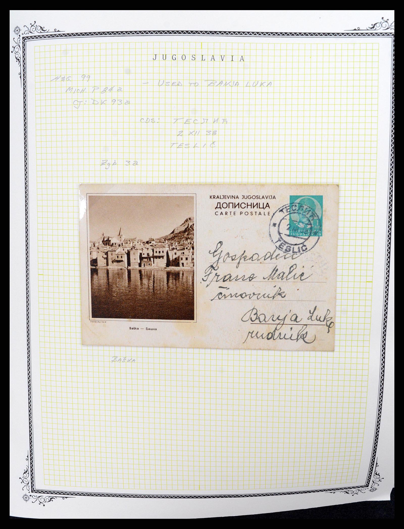37106 0003 - Postzegelverzameling 37106 Joegoslavië postwaardestukken 1929-1990.