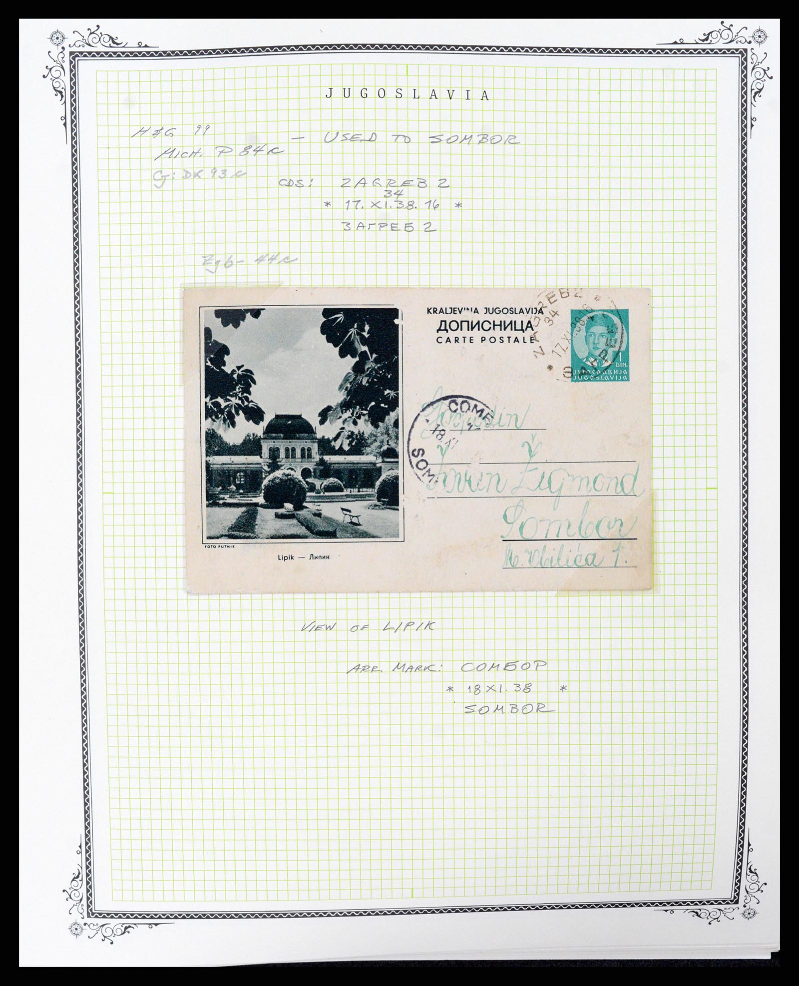 37106 0045 - Postzegelverzameling 37106 Joegoslavië postwaardestukken 1929-1990.