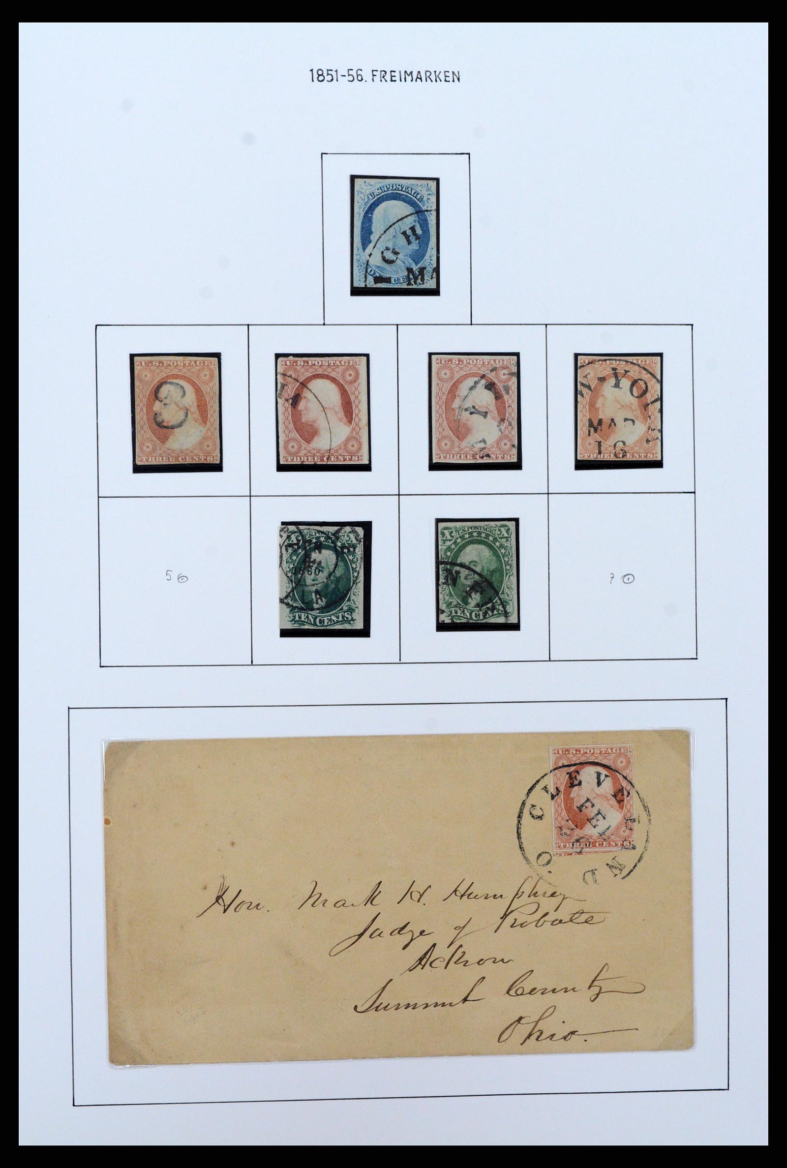 37107 001 - Postzegelverzameling 37107 USA 1851-1960.