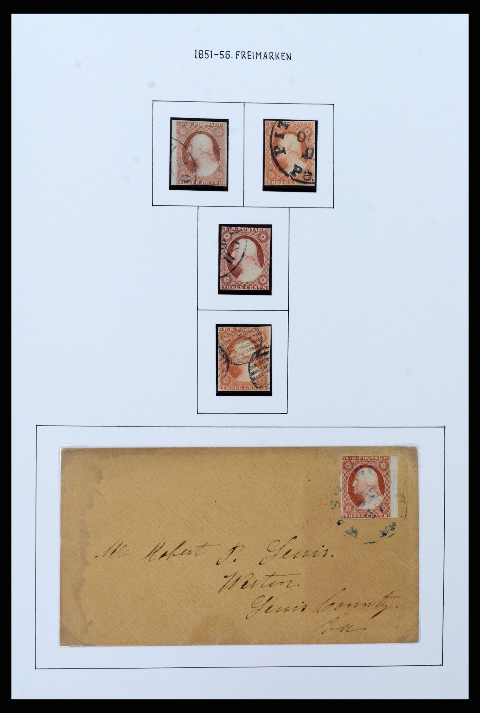 37107 002 - Postzegelverzameling 37107 USA 1851-1960.