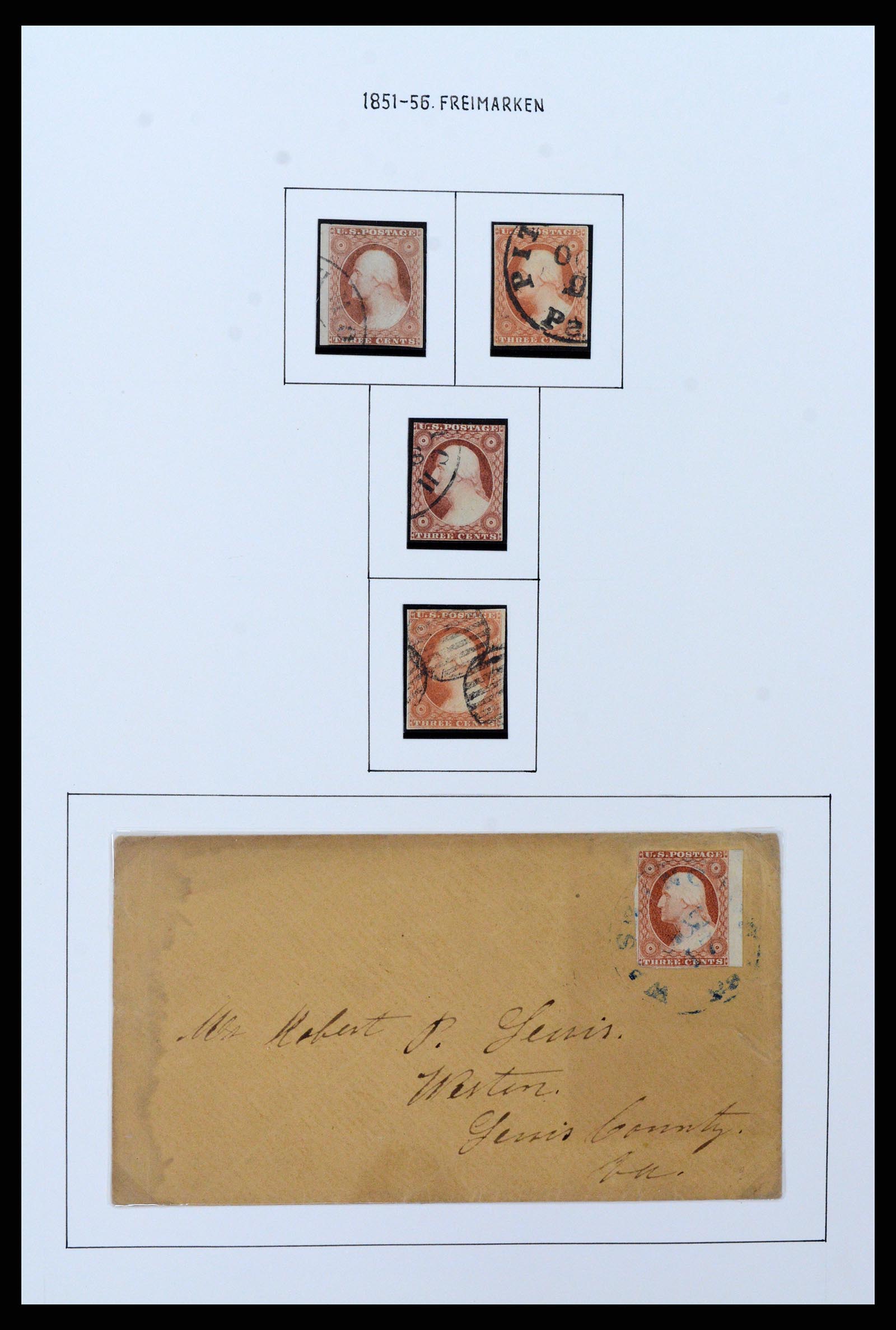 37107 002 - Stamp collection 37107 USA 1851-1960.