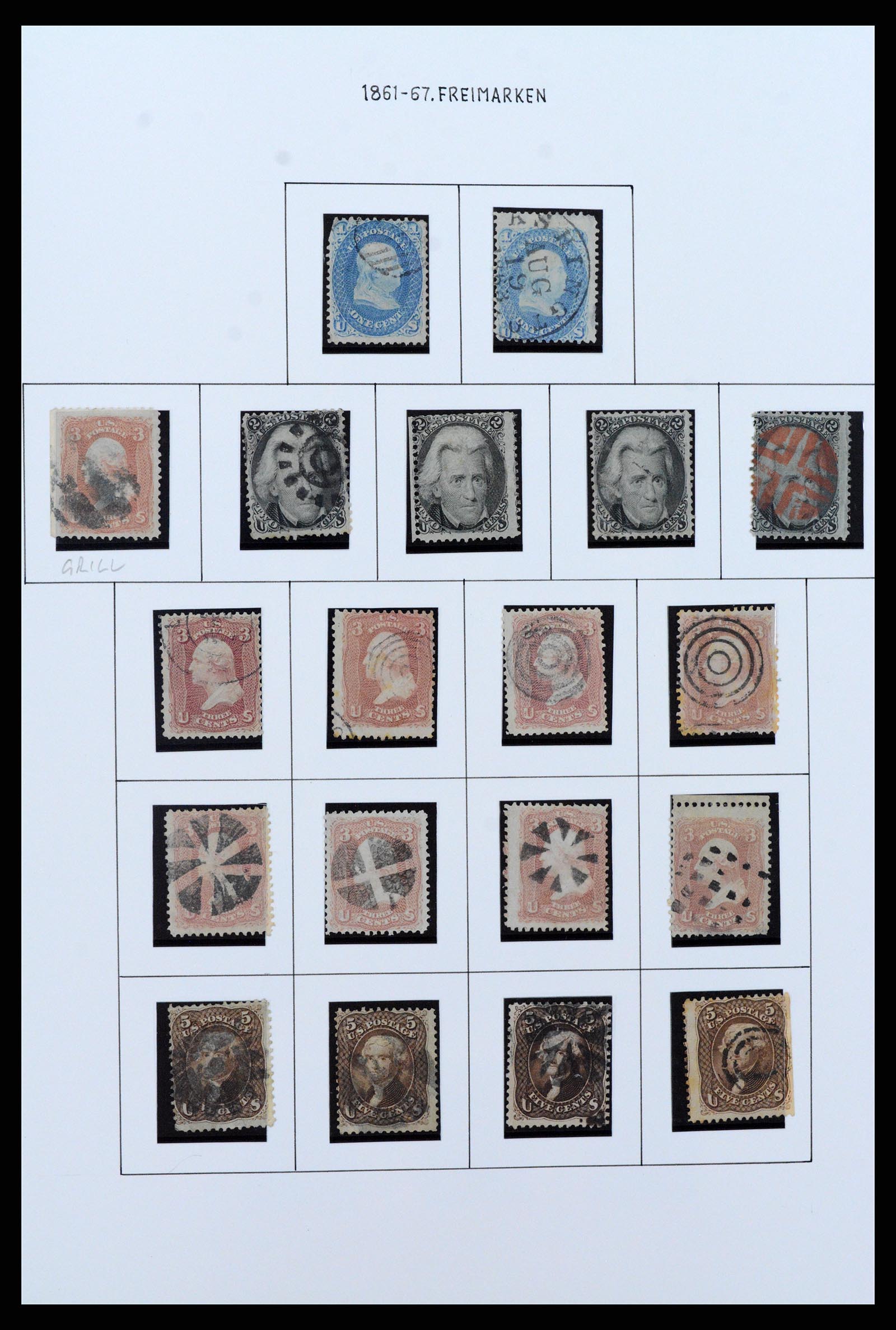 37107 005 - Postzegelverzameling 37107 USA 1851-1960.