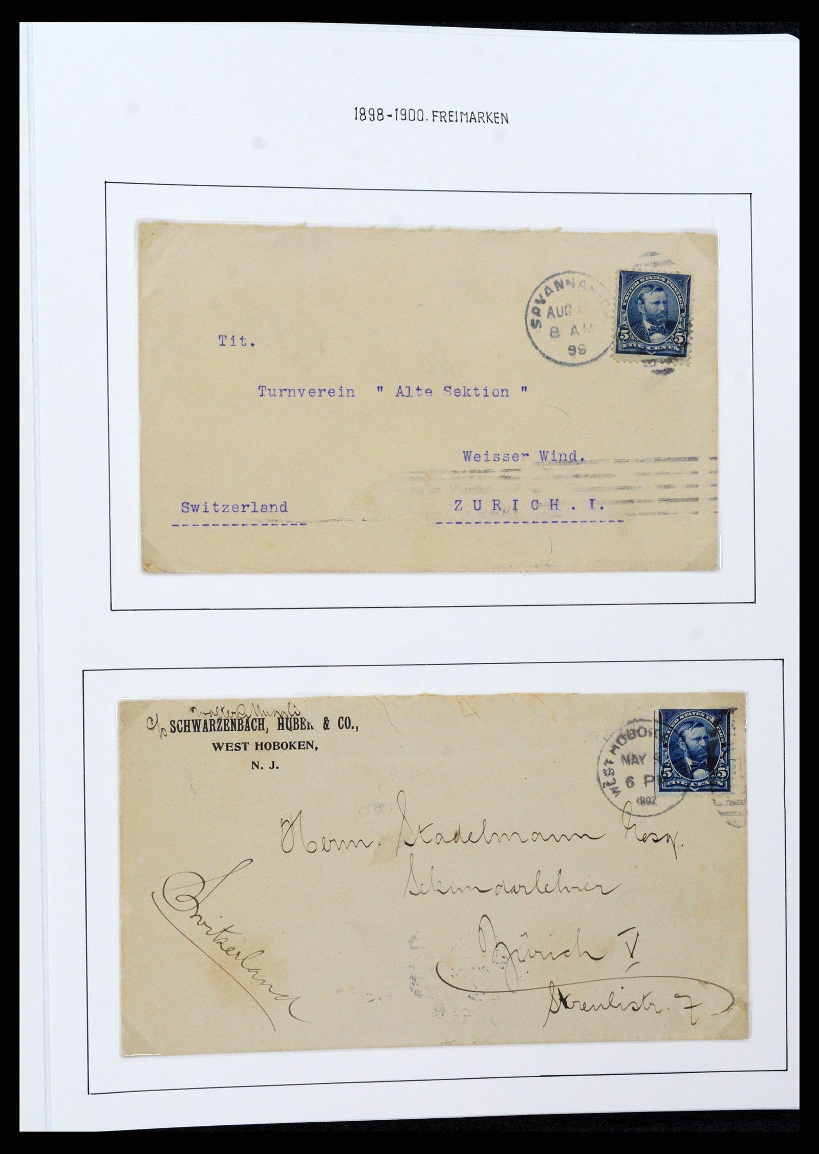 37107 0059 - Stamp collection 37107 USA 1851-1960.