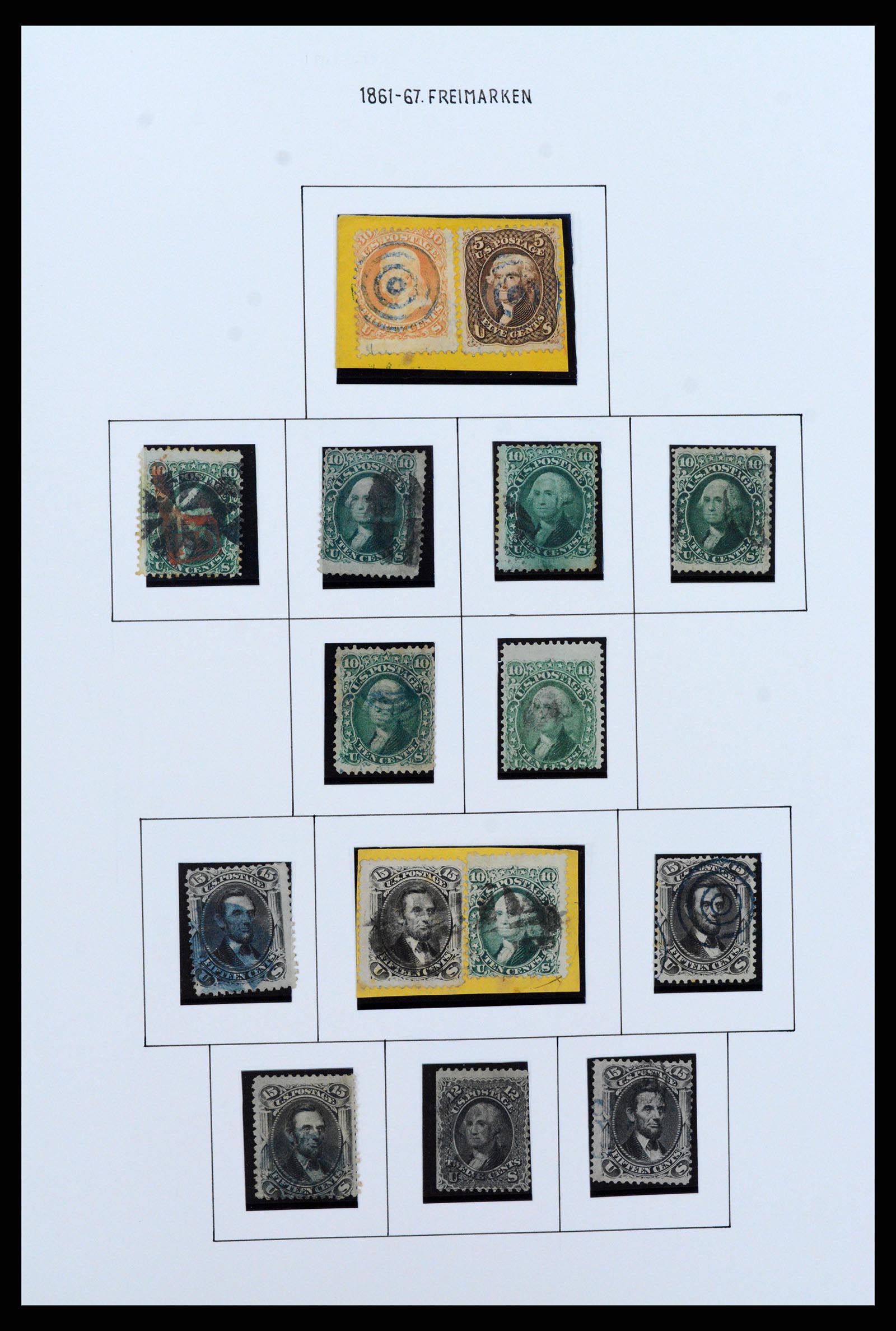 37107 006 - Postzegelverzameling 37107 USA 1851-1960.