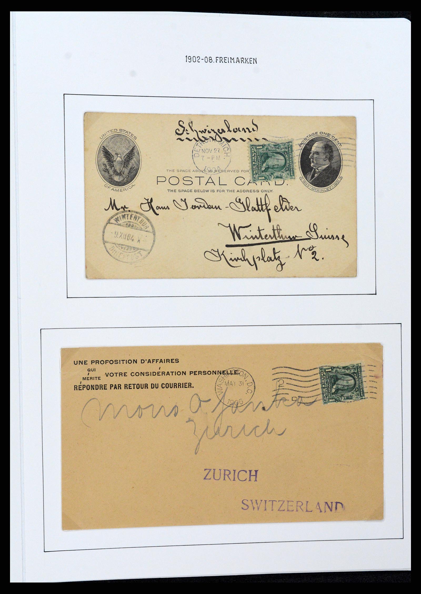37107 0062 - Stamp collection 37107 USA 1851-1960.