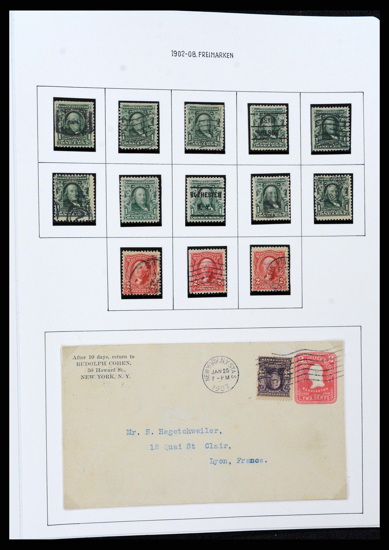 37107 0063 - Postzegelverzameling 37107 USA 1851-1960.
