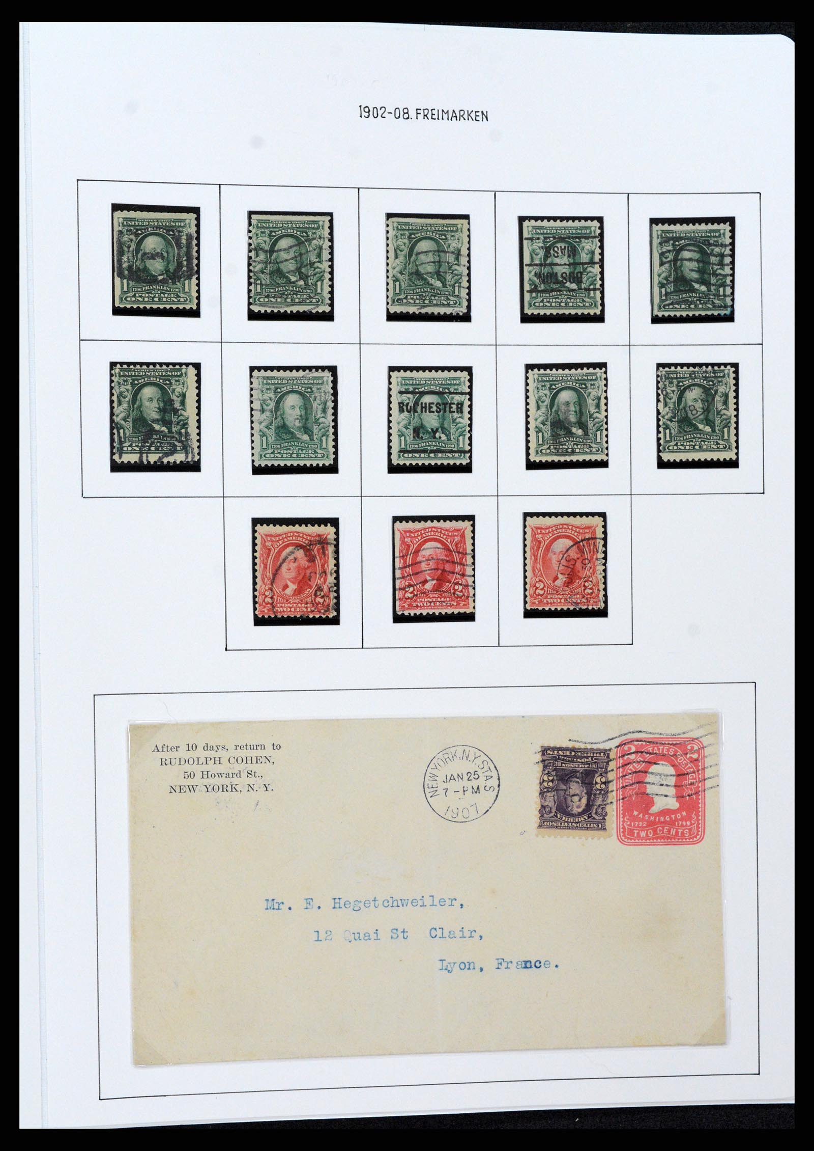 37107 0063 - Stamp collection 37107 USA 1851-1960.