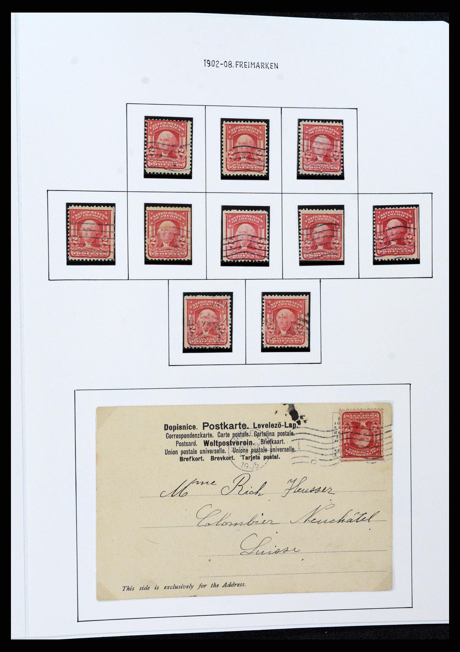 37107 0064 - Postzegelverzameling 37107 USA 1851-1960.