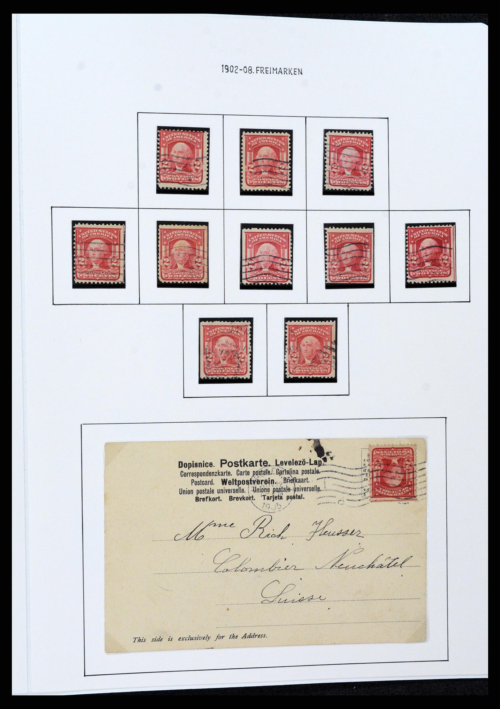 37107 0064 - Stamp collection 37107 USA 1851-1960.