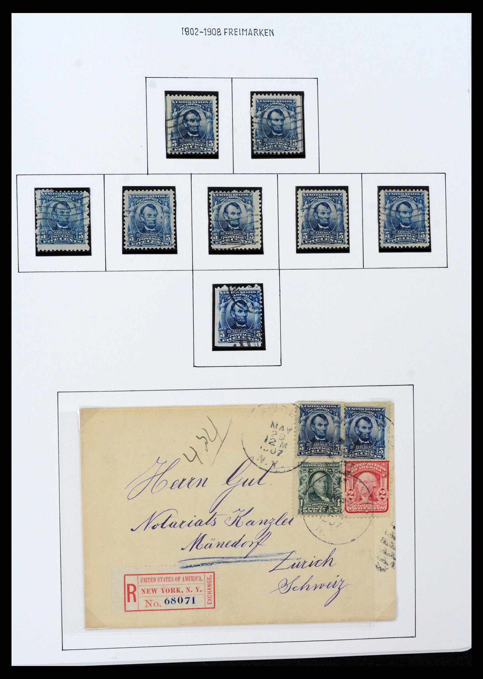 37107 0066 - Postzegelverzameling 37107 USA 1851-1960.