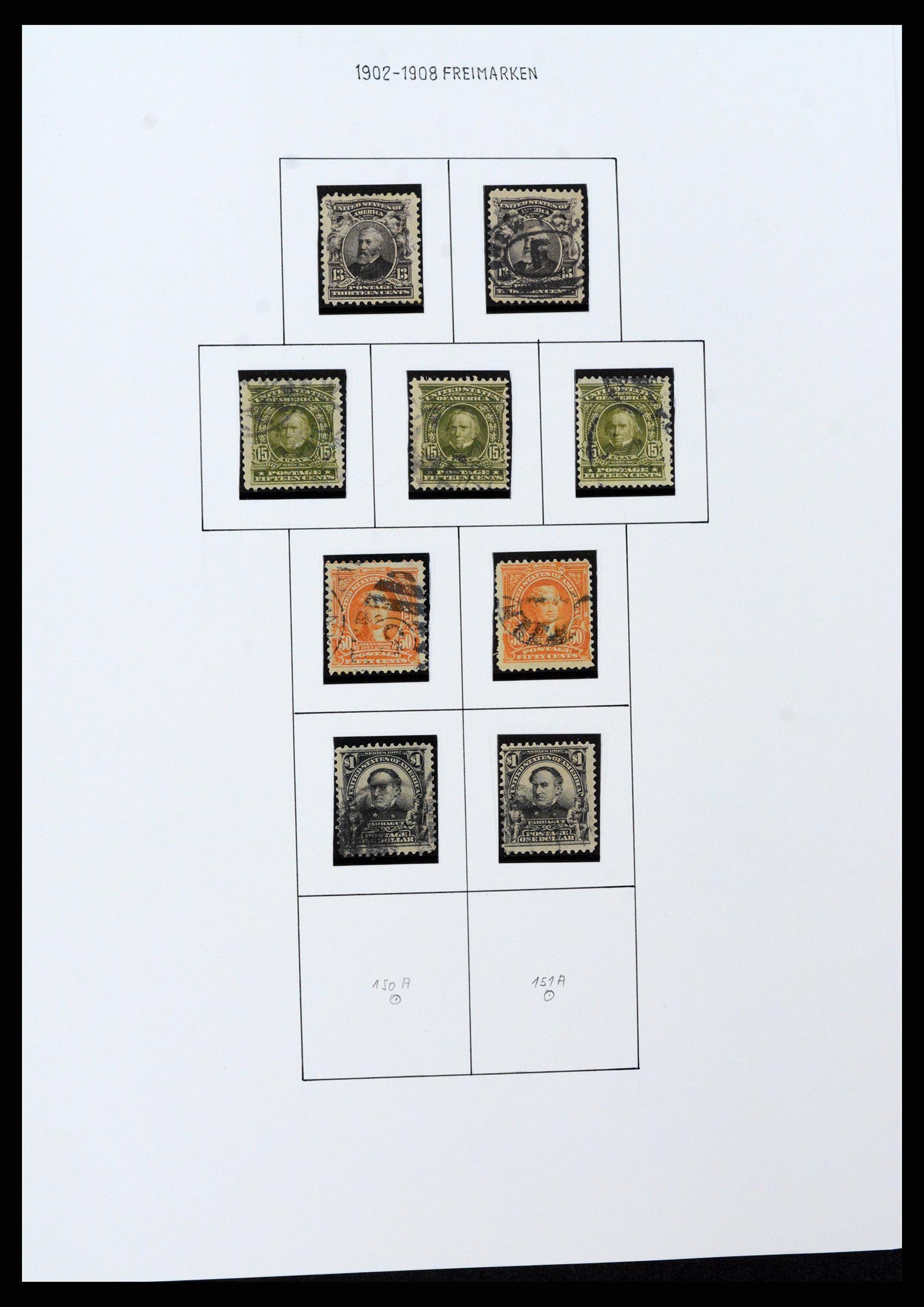37107 0067 - Postzegelverzameling 37107 USA 1851-1960.