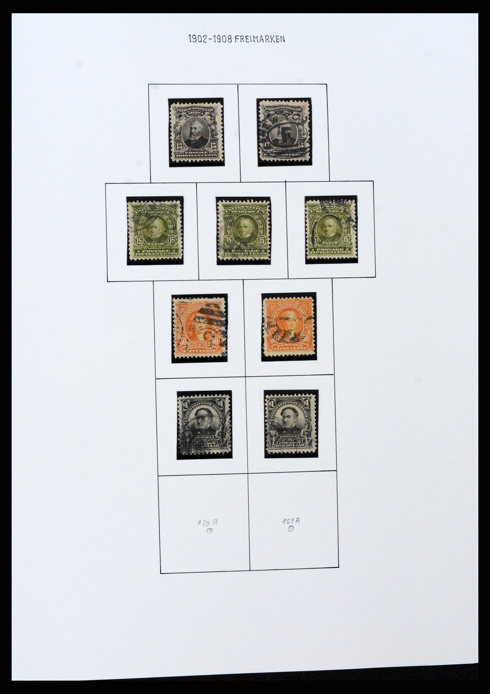 37107 0067 - Stamp collection 37107 USA 1851-1960.