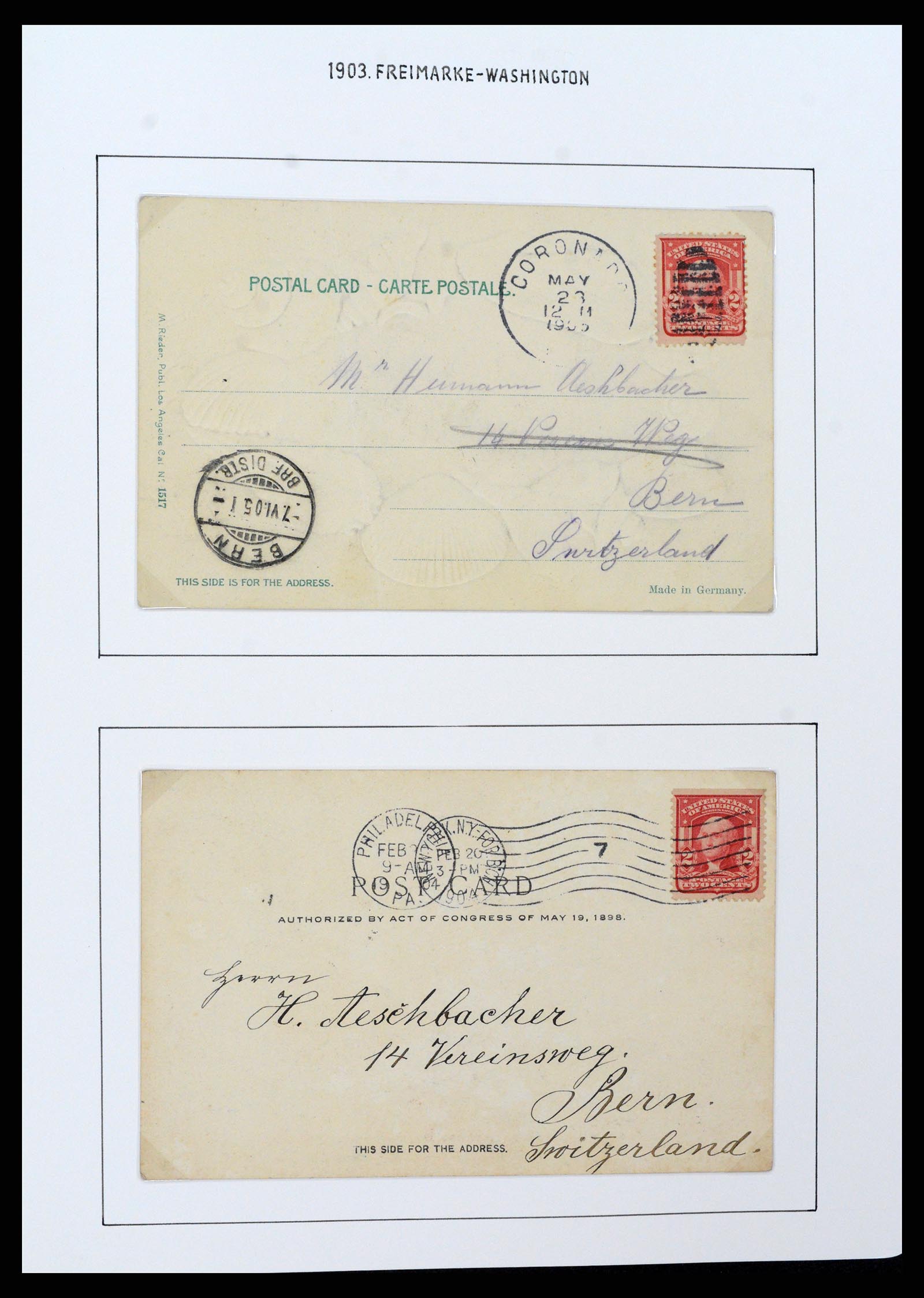 37107 0068 - Stamp collection 37107 USA 1851-1960.