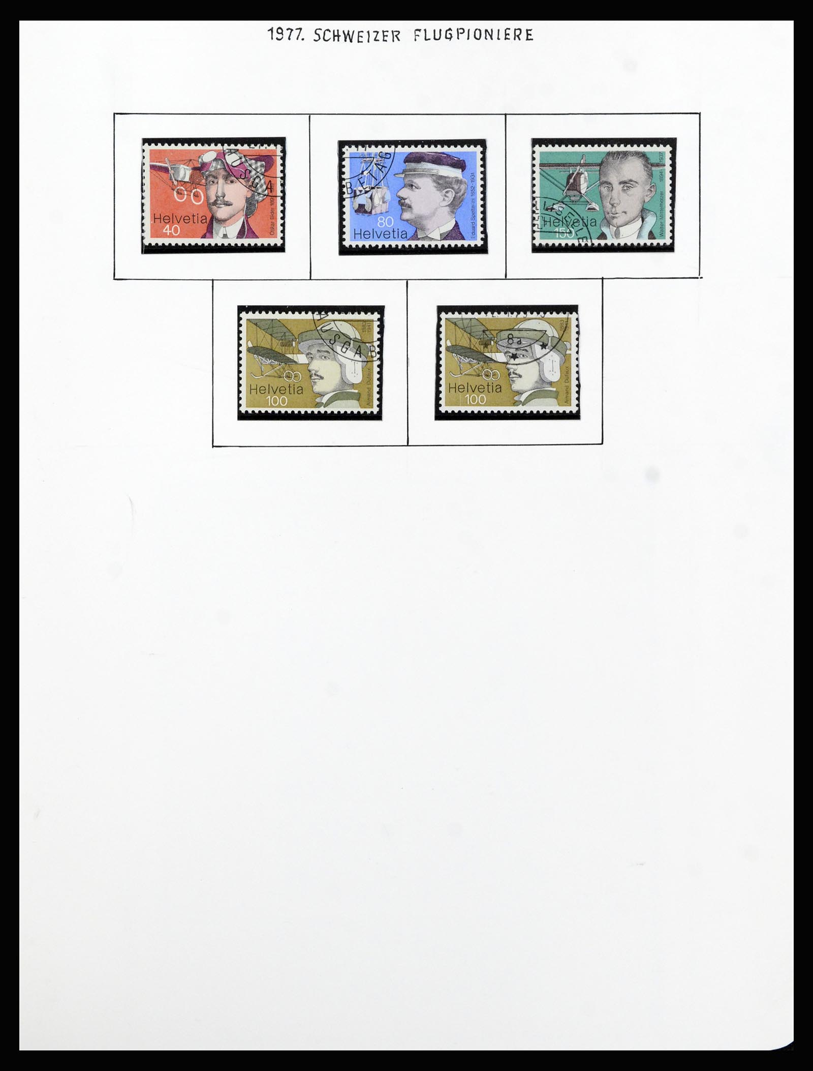 37109 017 - Postzegelverzameling 37109 Zwitserland luchtpost 1919-1988.