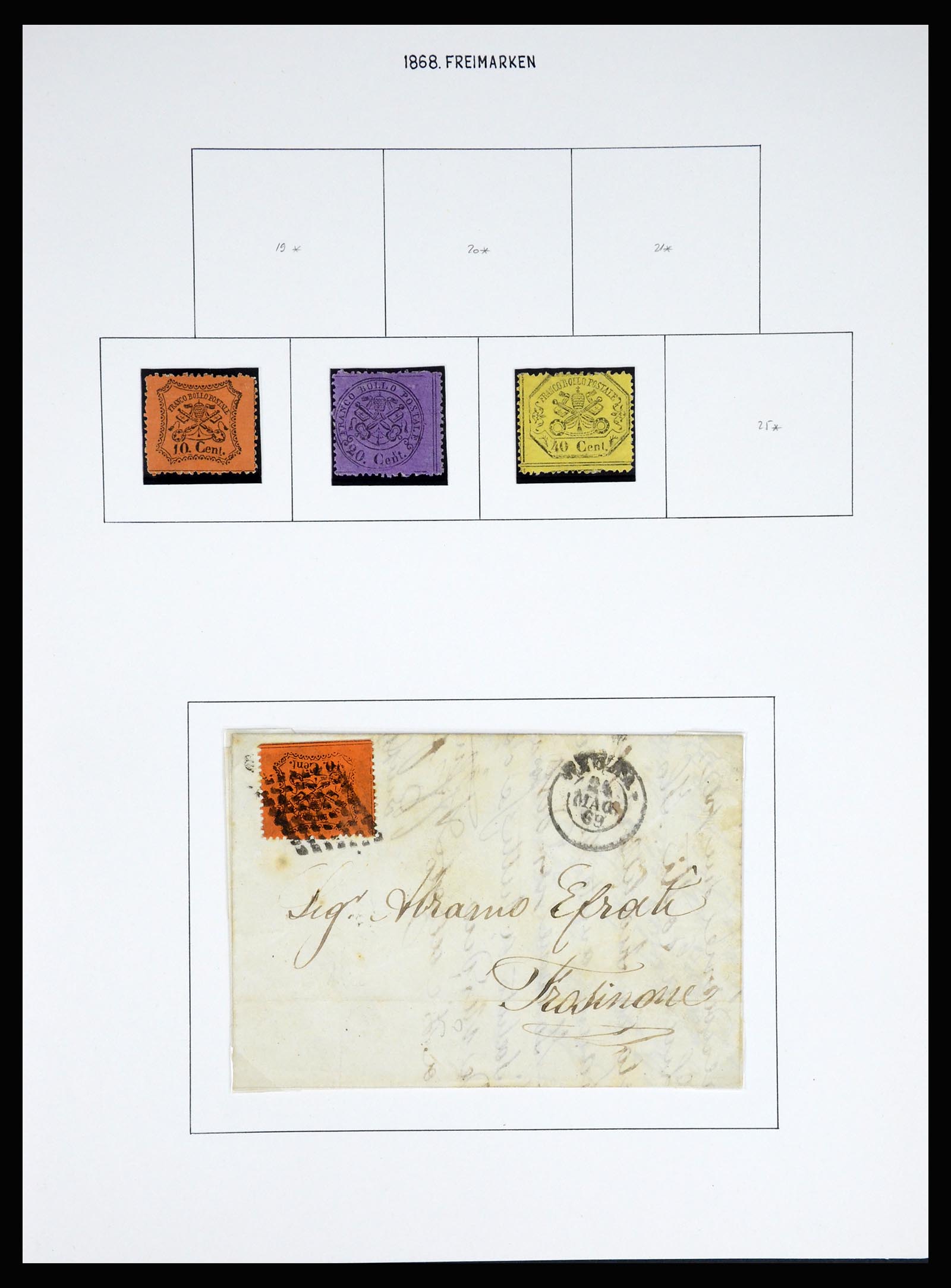 37110 030 - Postzegelverzameling 37110 Italië 1763(!)-1962.