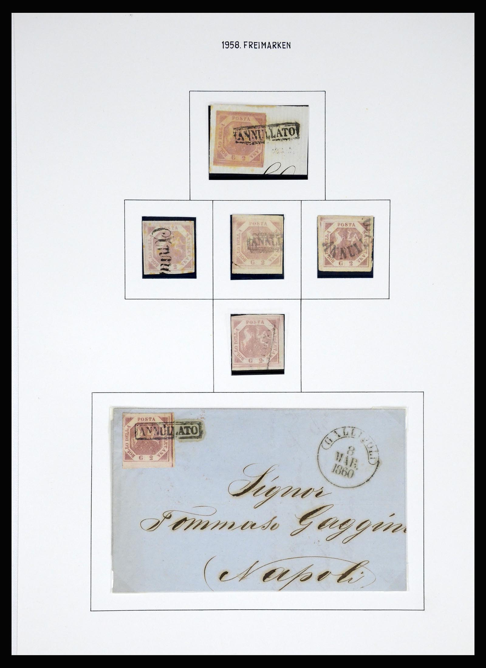 37110 034 - Postzegelverzameling 37110 Italië 1763(!)-1962.