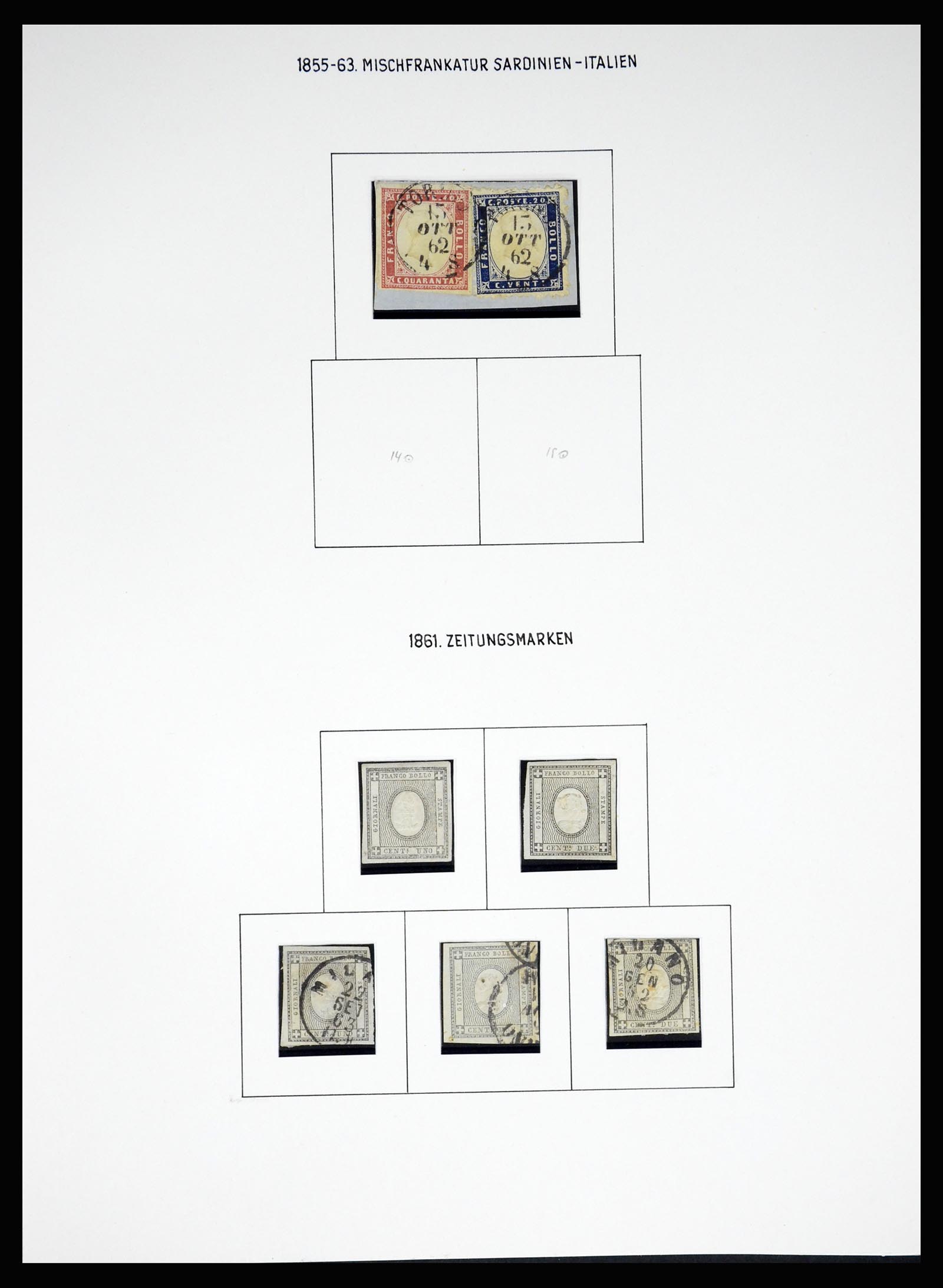 37110 044 - Postzegelverzameling 37110 Italië 1763(!)-1962.