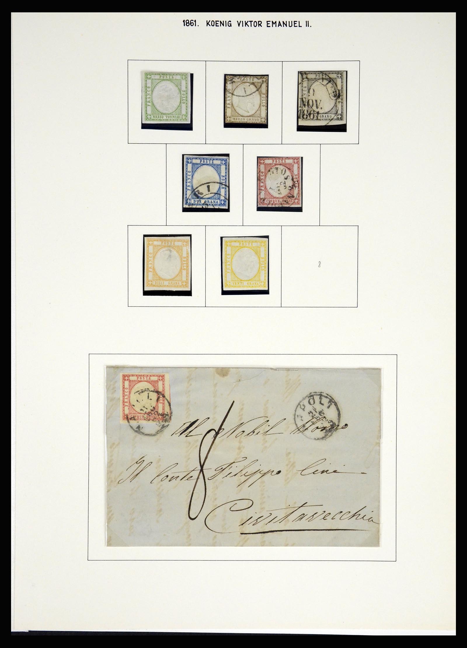 37110 049 - Postzegelverzameling 37110 Italië 1763(!)-1962.