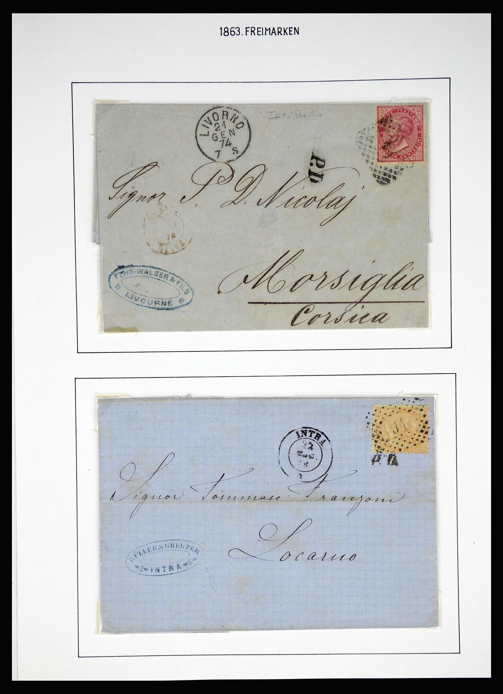 37110 056 - Postzegelverzameling 37110 Italië 1763(!)-1962.
