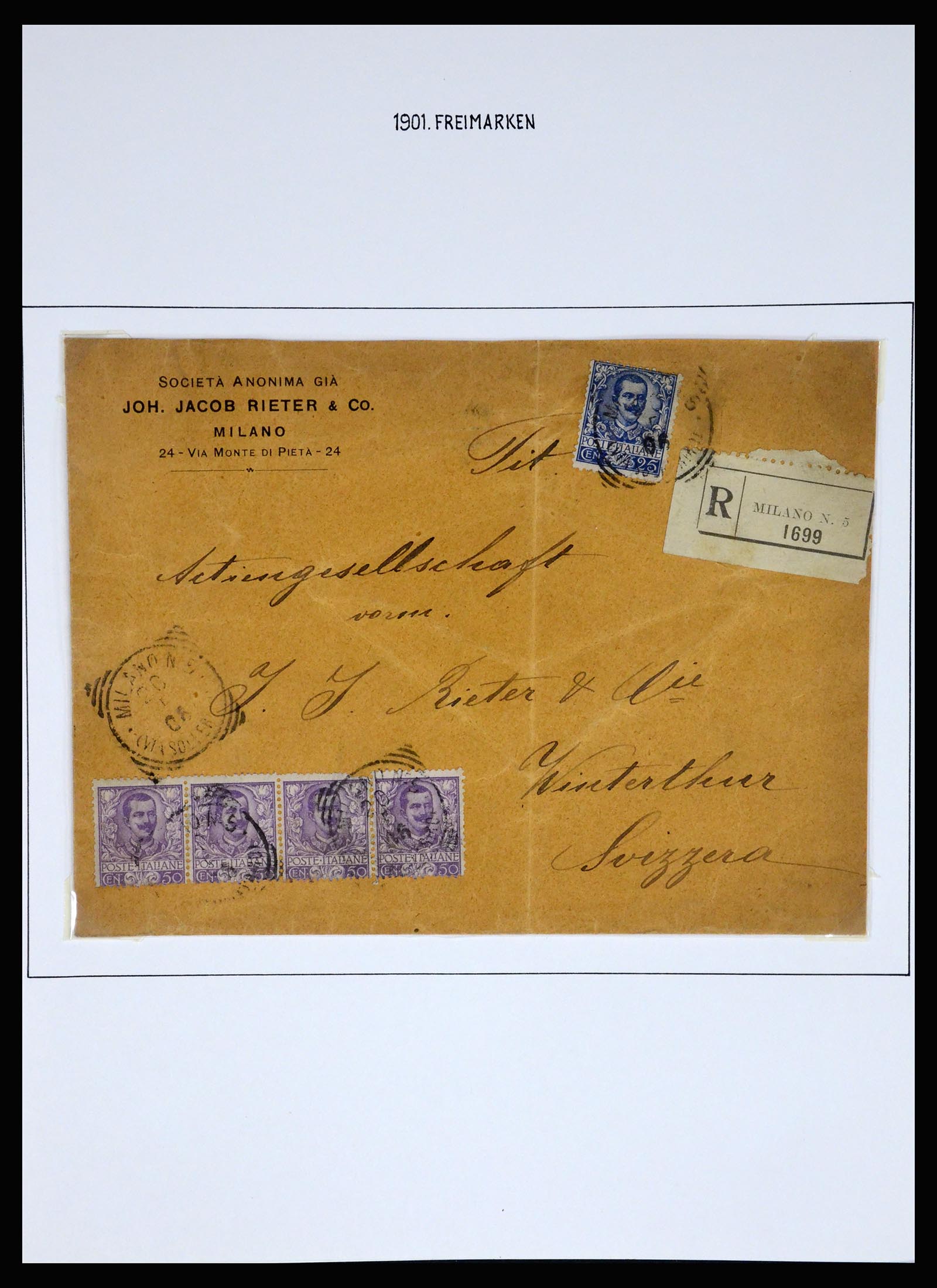 37110 076 - Postzegelverzameling 37110 Italië 1763(!)-1962.