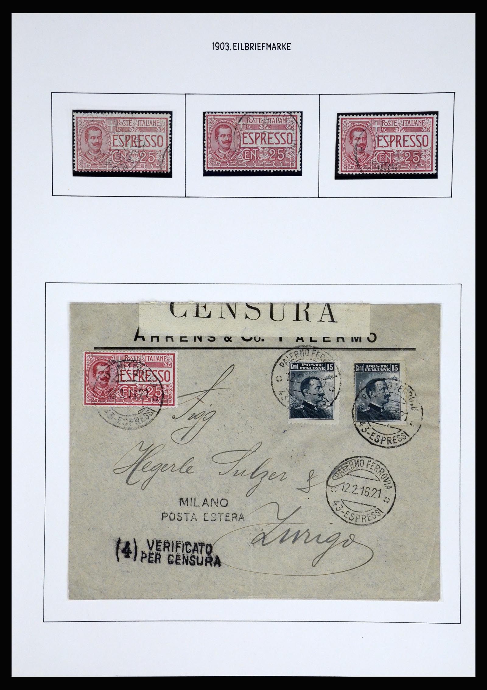 37110 080 - Postzegelverzameling 37110 Italië 1763(!)-1962.