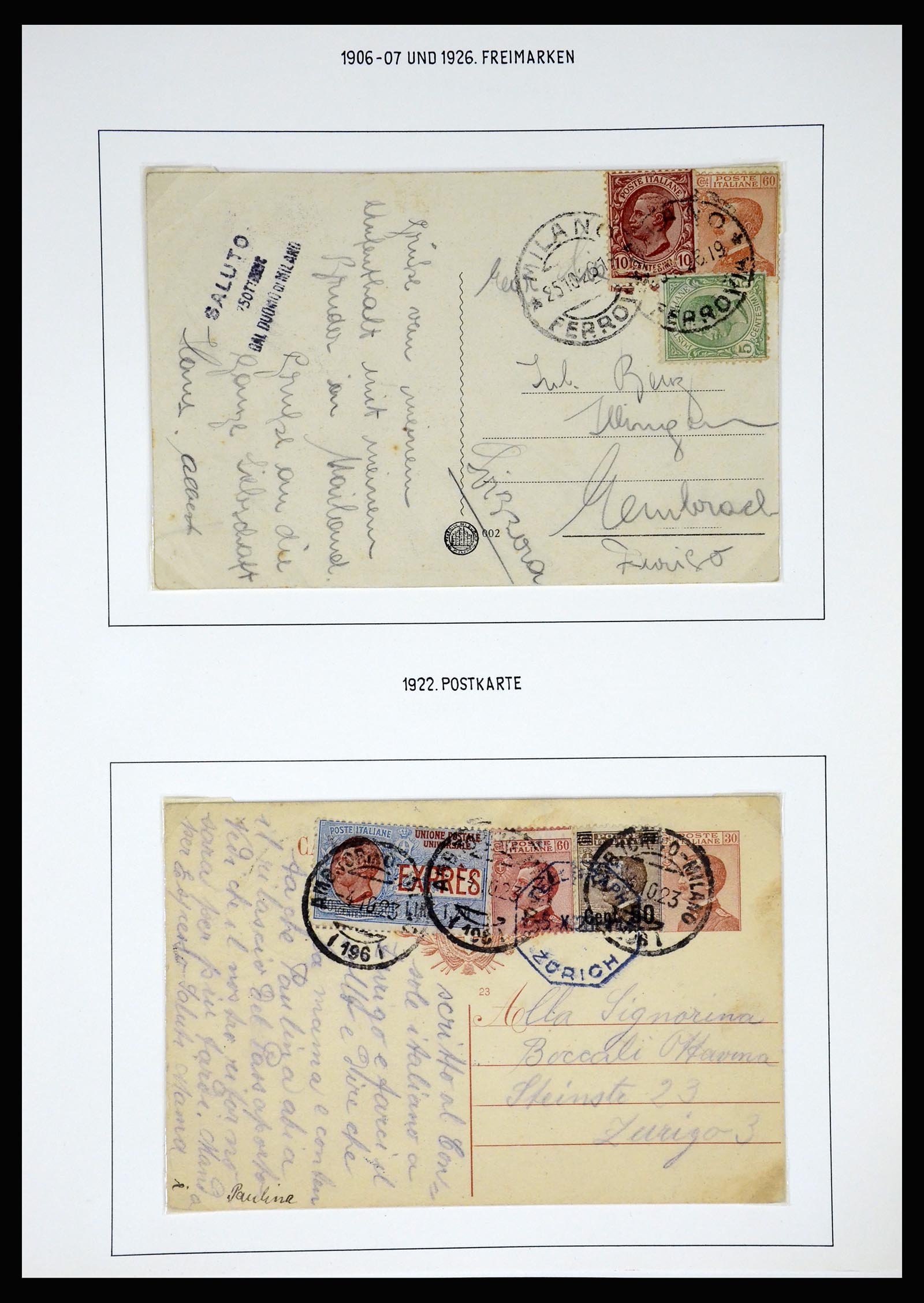 37110 084 - Postzegelverzameling 37110 Italië 1763(!)-1962.