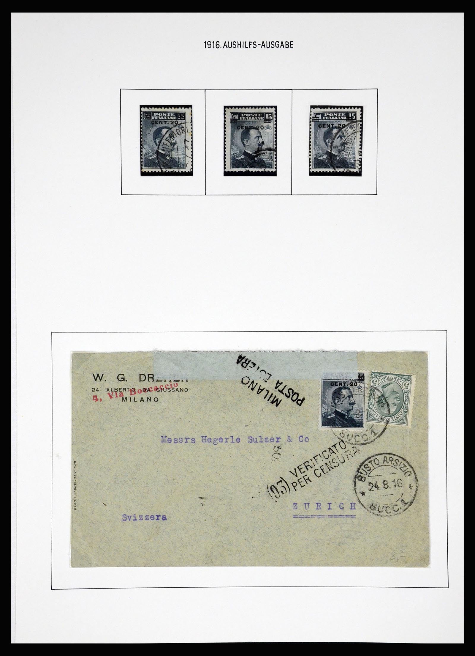 37110 101 - Postzegelverzameling 37110 Italië 1763(!)-1962.