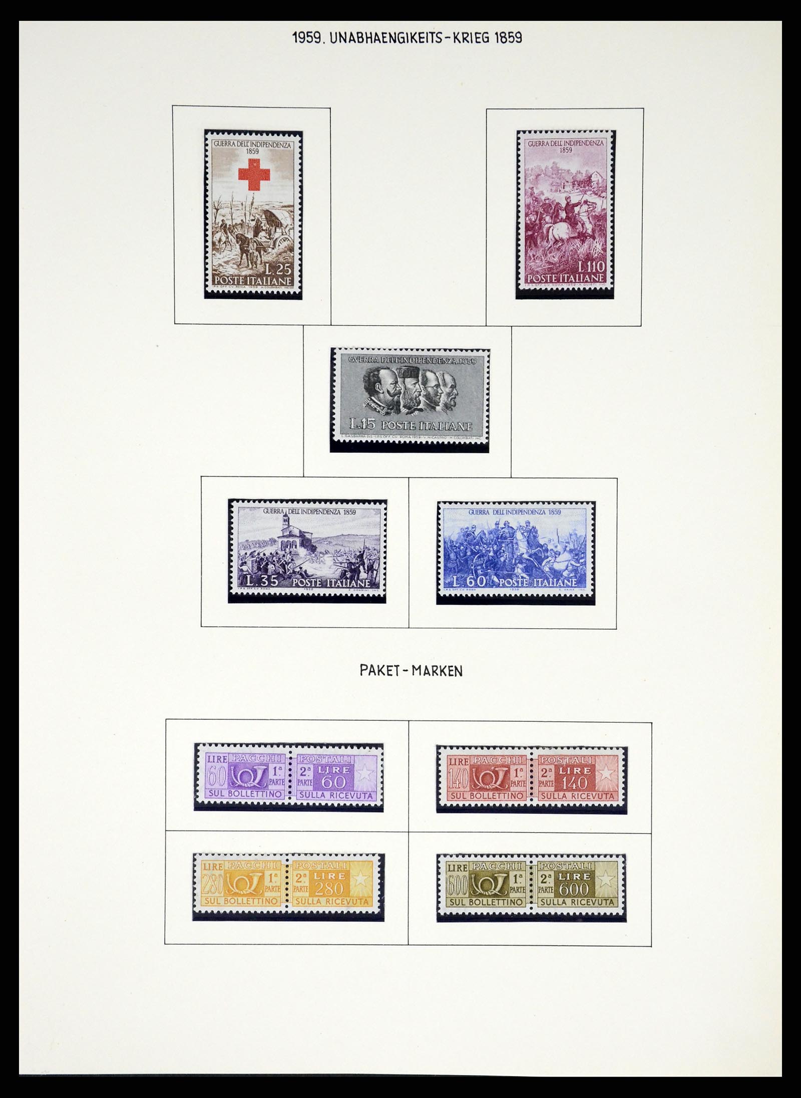 37110 415 - Postzegelverzameling 37110 Italië 1763(!)-1962.