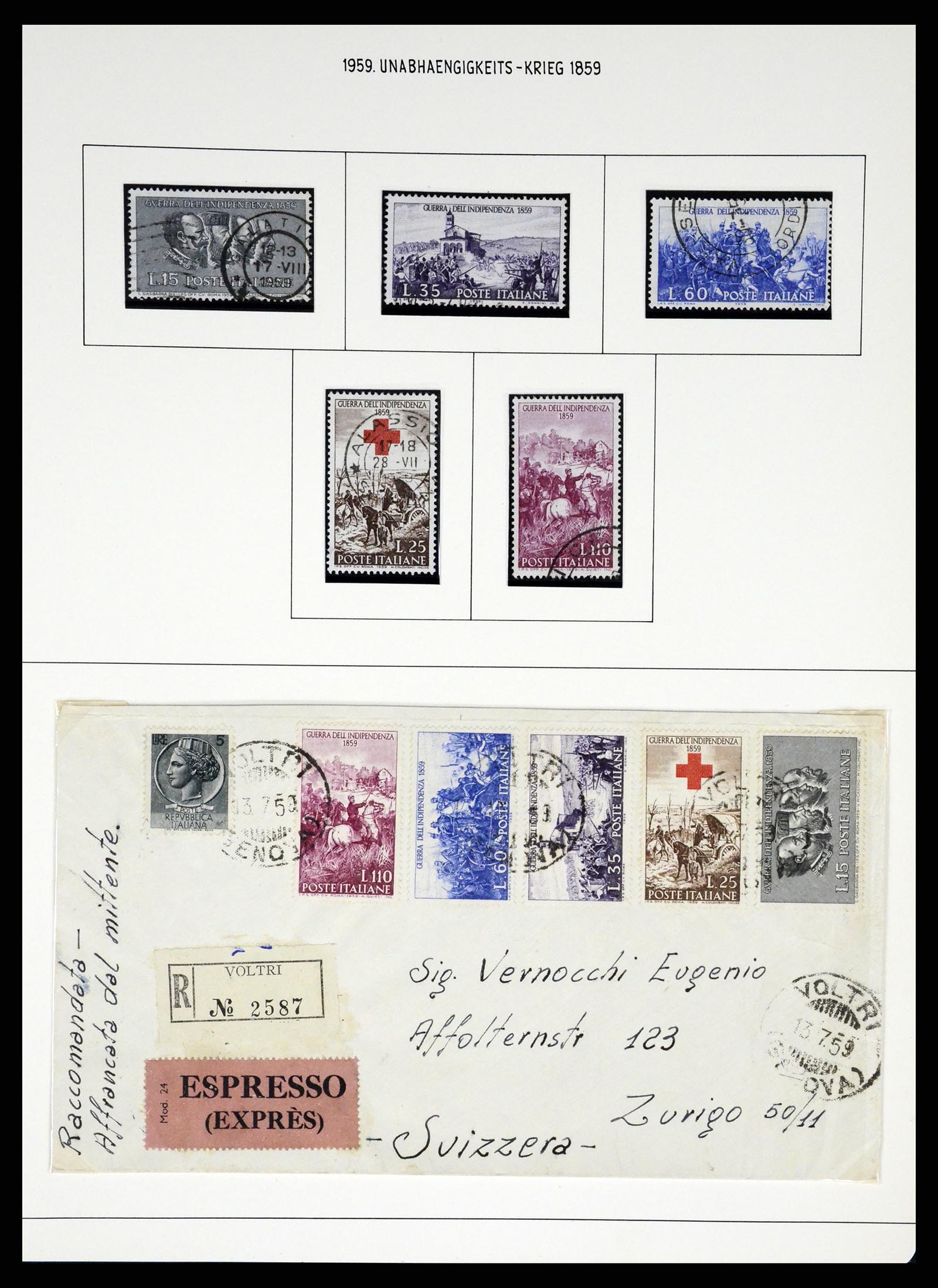 37110 416 - Postzegelverzameling 37110 Italië 1763(!)-1962.