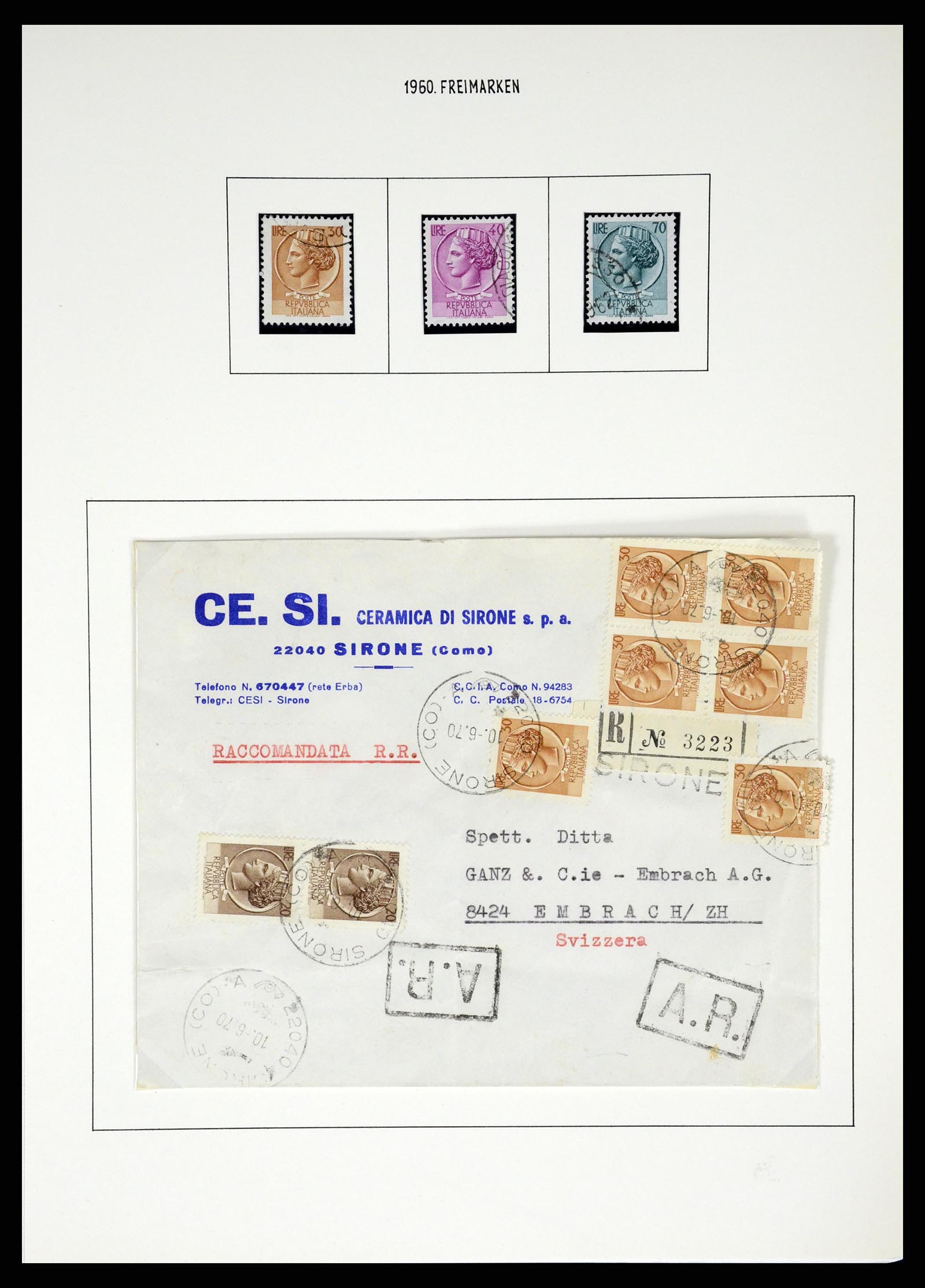 37110 420 - Postzegelverzameling 37110 Italië 1763(!)-1962.