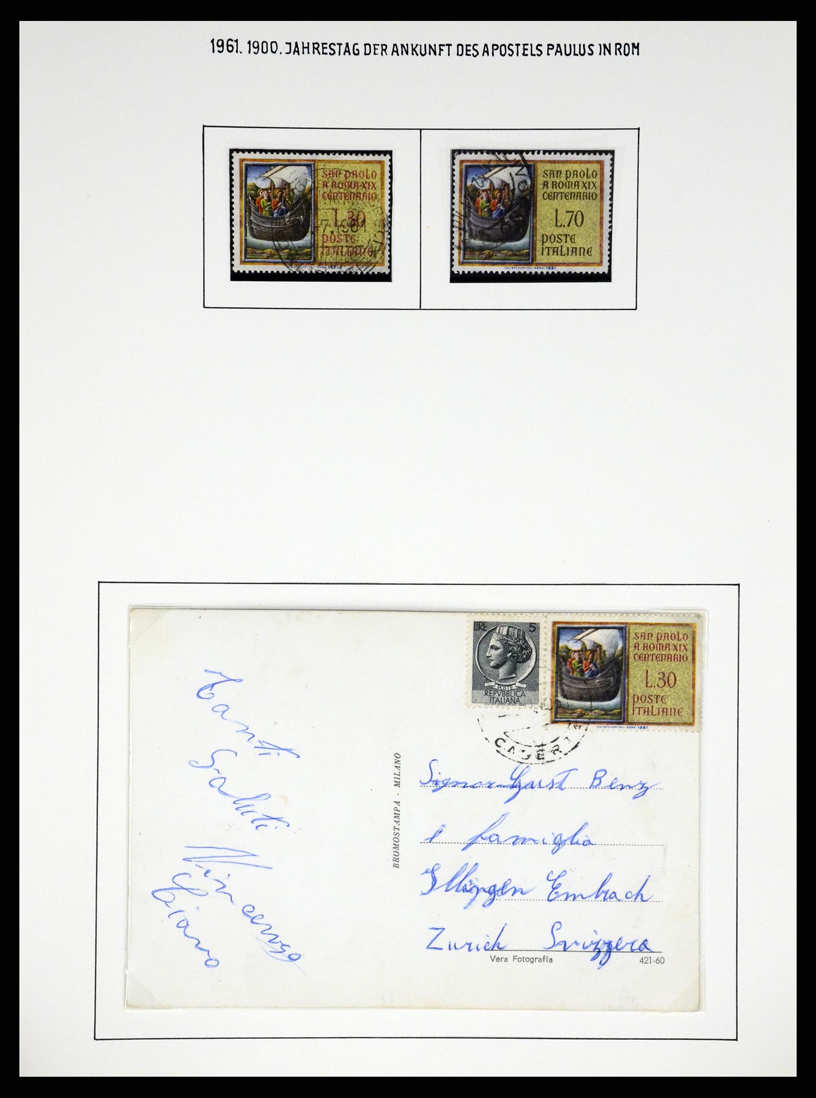 37110 442 - Postzegelverzameling 37110 Italië 1763(!)-1962.